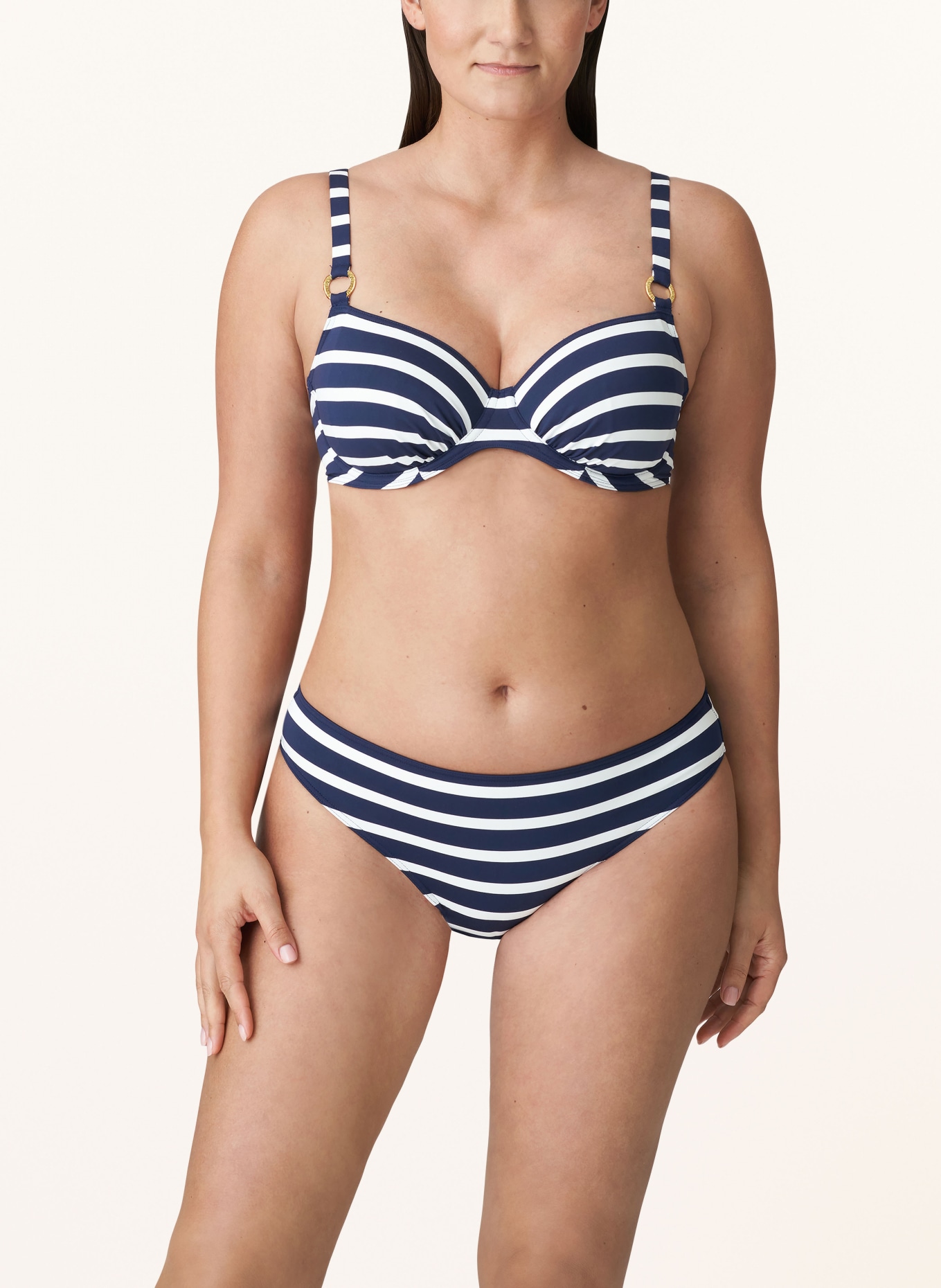 PrimaDonna Underwired bikini top NAYARIT, Color: DARK BLUE/ WHITE (Image 2)