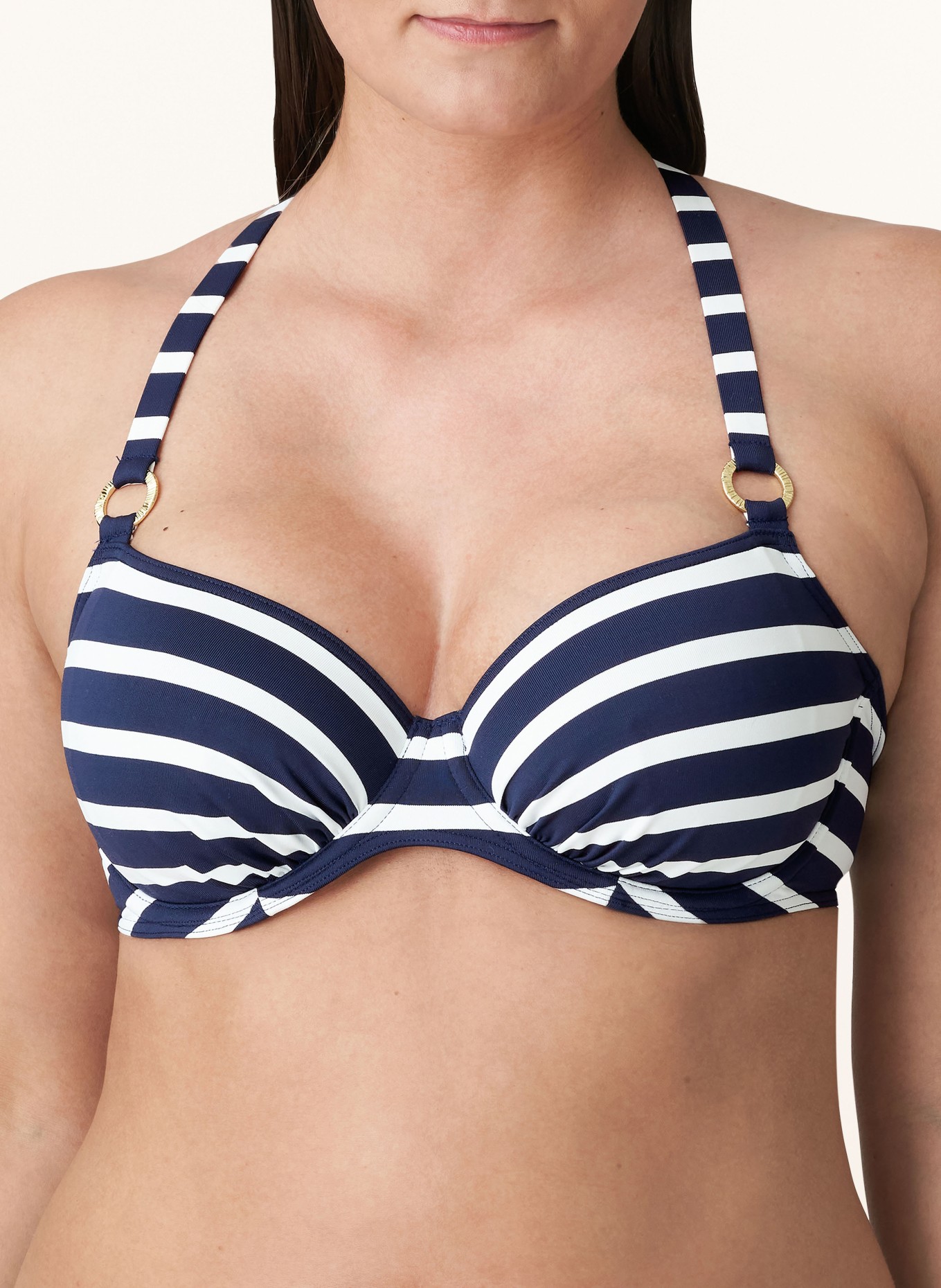 PrimaDonna Underwired bikini top NAYARIT, Color: DARK BLUE/ WHITE (Image 5)