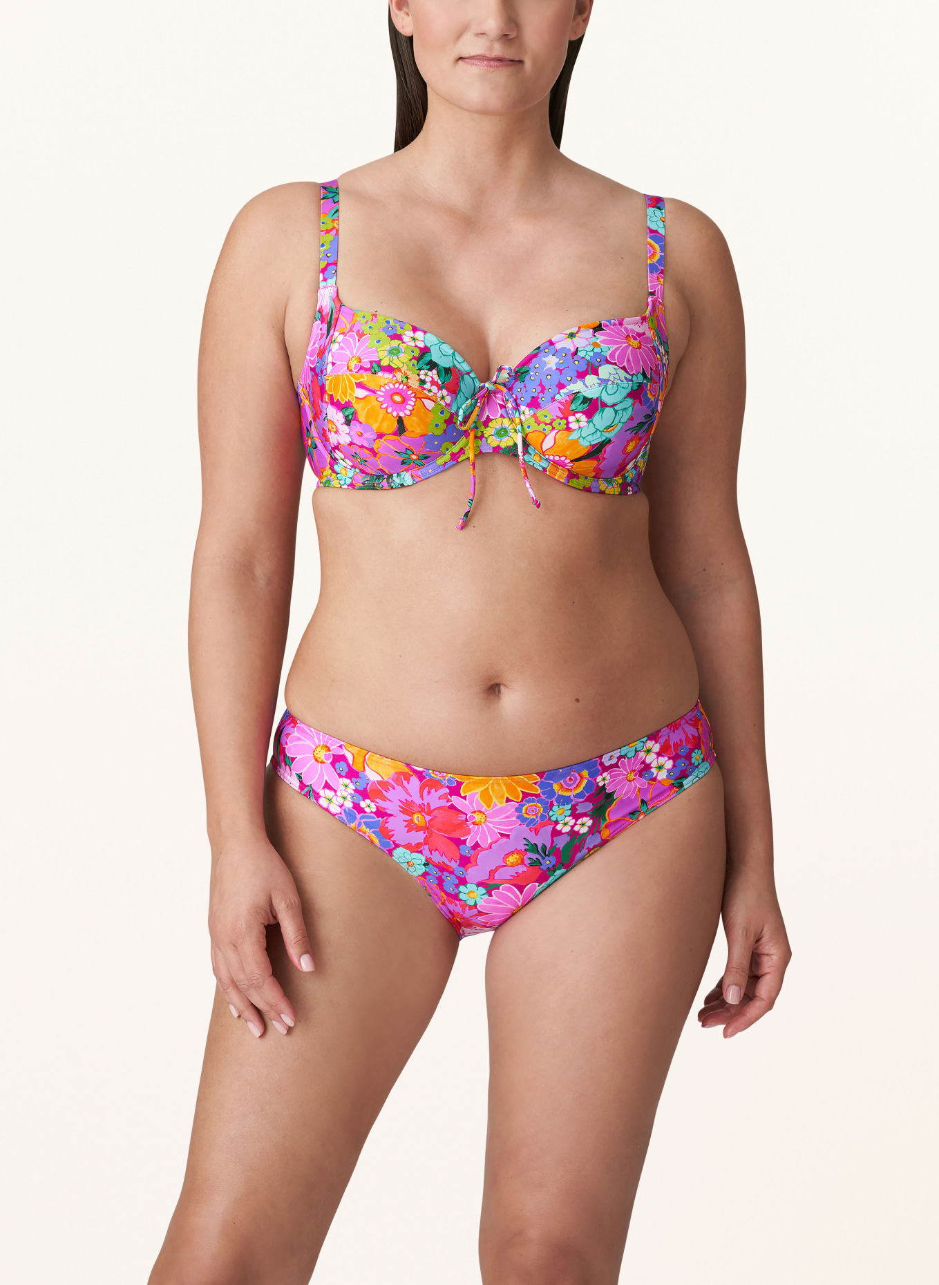 PrimaDonna Underwired bikini top NAJAC, Color: FUCHSIA/ DARK YELLOW/ RED (Image 2)