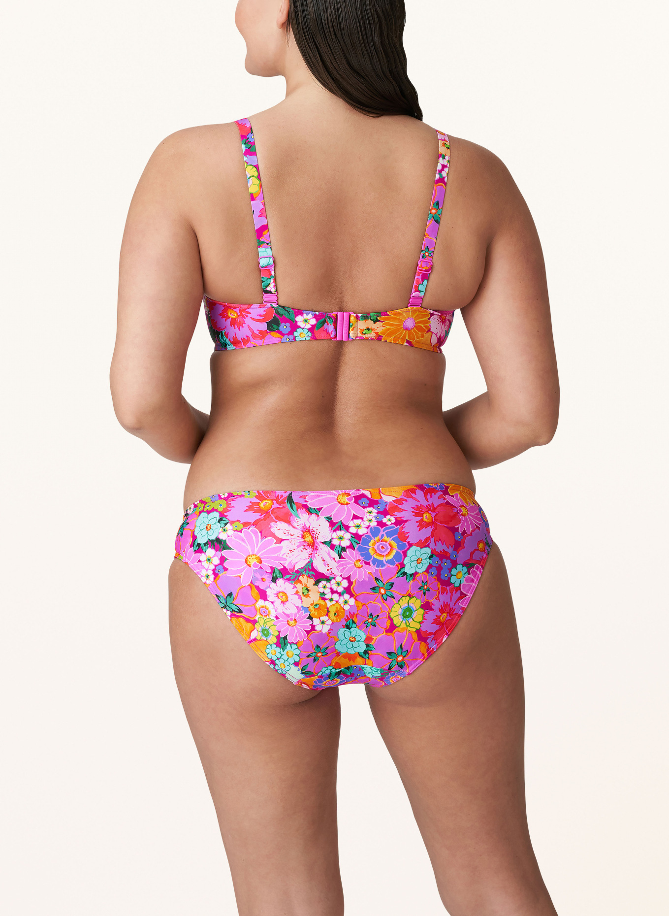 PrimaDonna Underwired bikini top NAJAC, Color: FUCHSIA/ DARK YELLOW/ RED (Image 3)