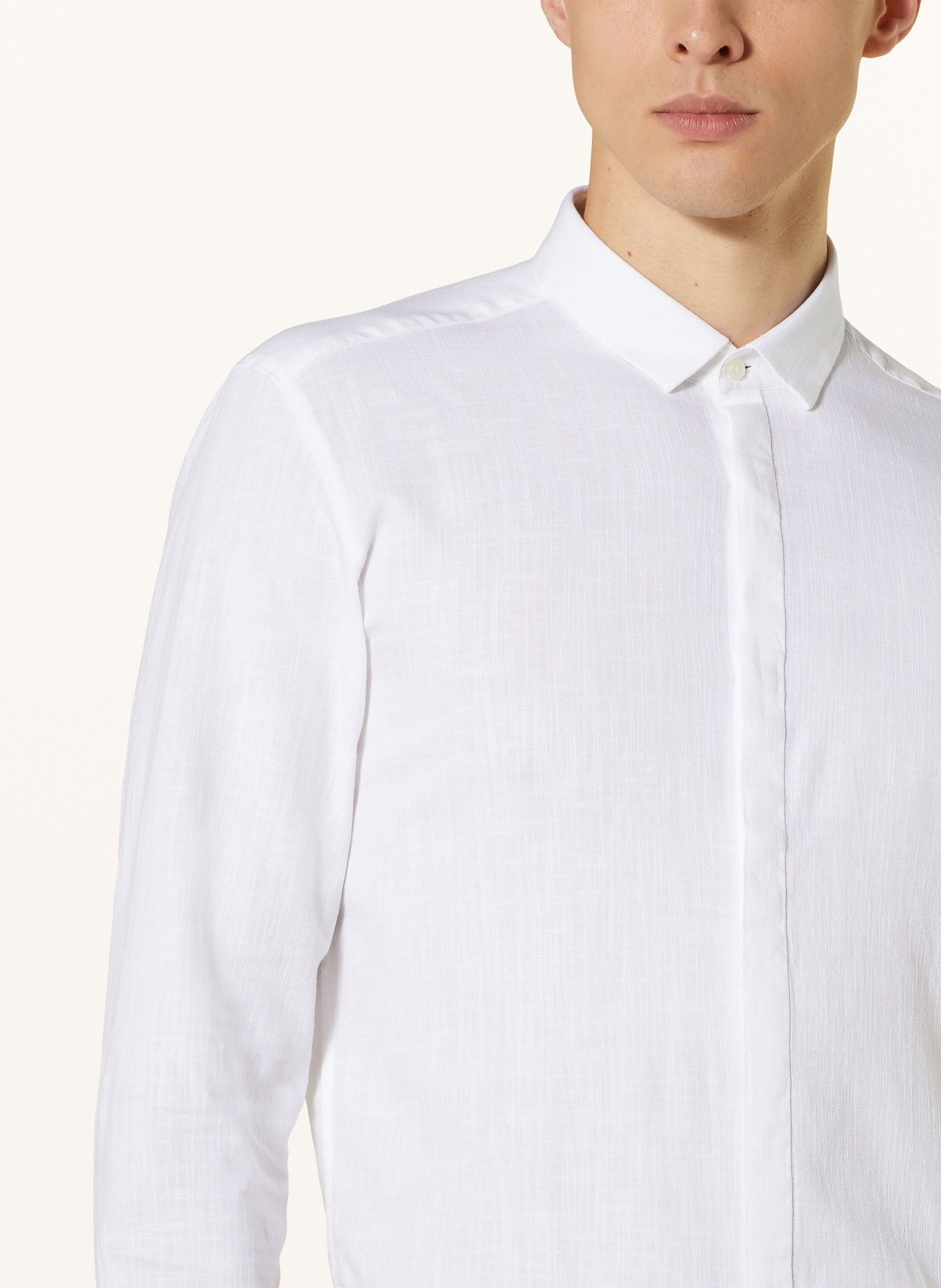 HUGO Shirt KETRAN slim fit, Color: WHITE (Image 4)