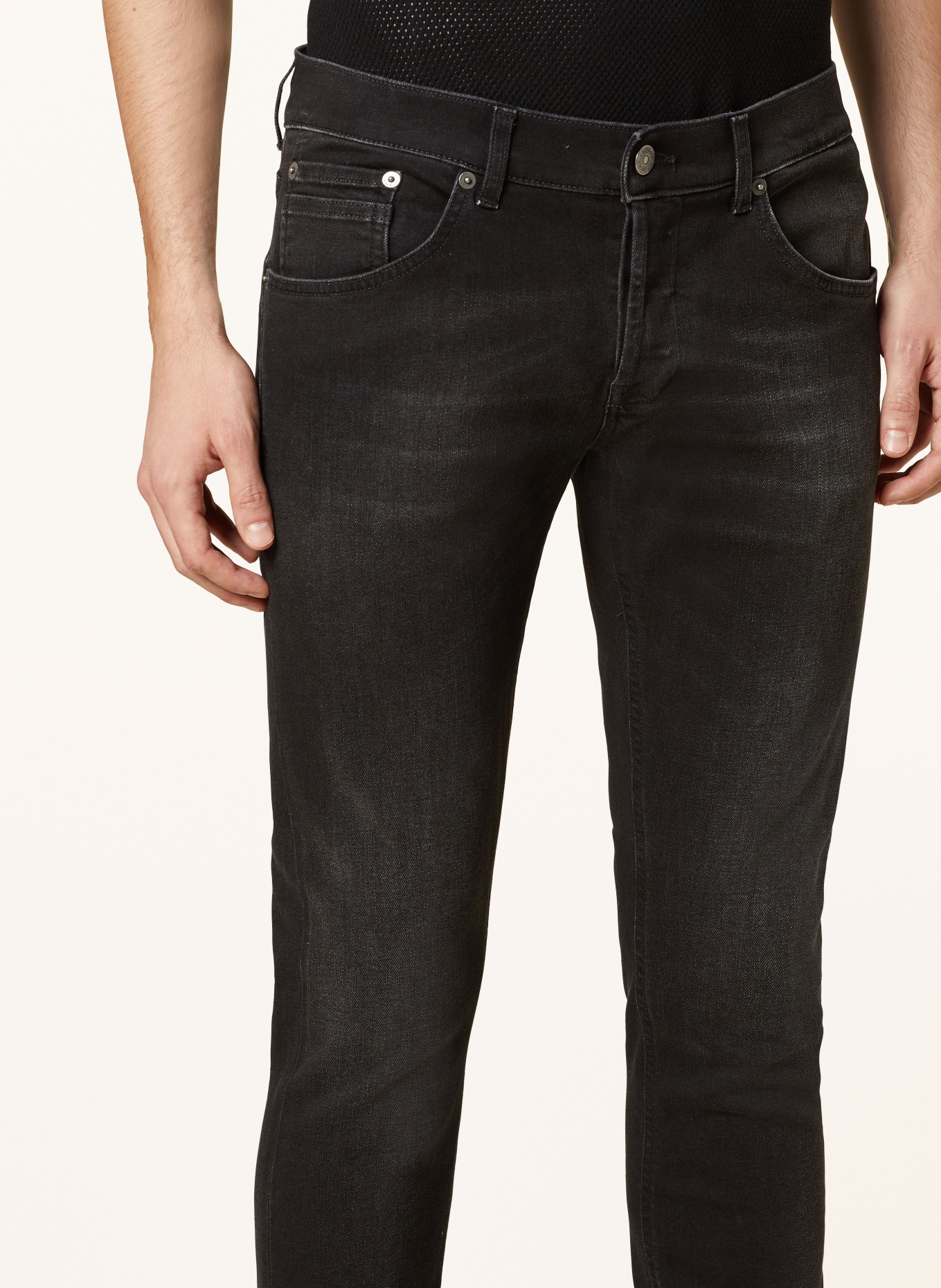 Dondup Skinny Jeans RITCHIE, Farbe: 999 BLACK (Bild 6)