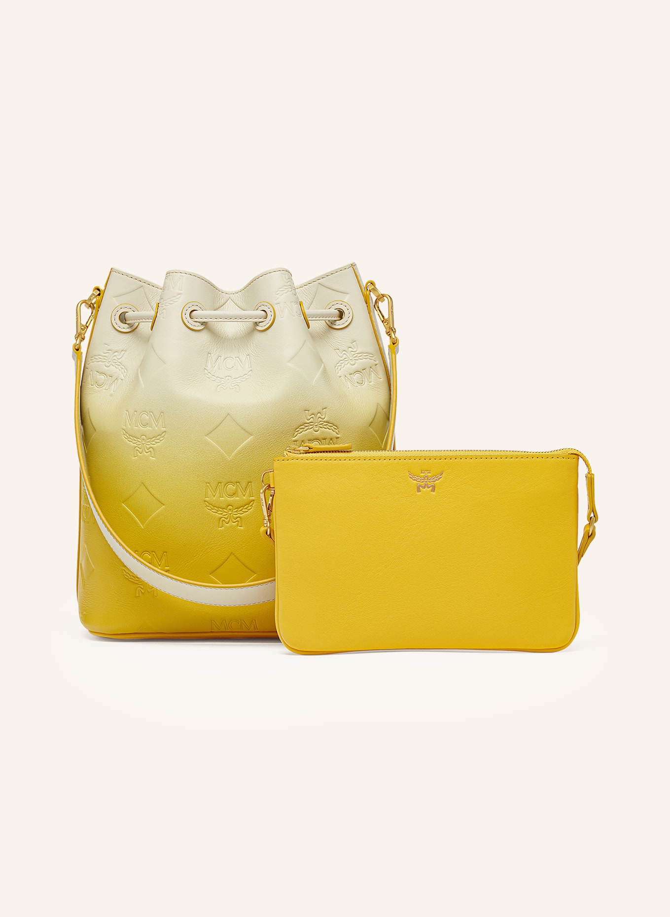 MCM Pouch bag DESSAU with pouch, Color: Y0 OLD GOLD (Image 2)