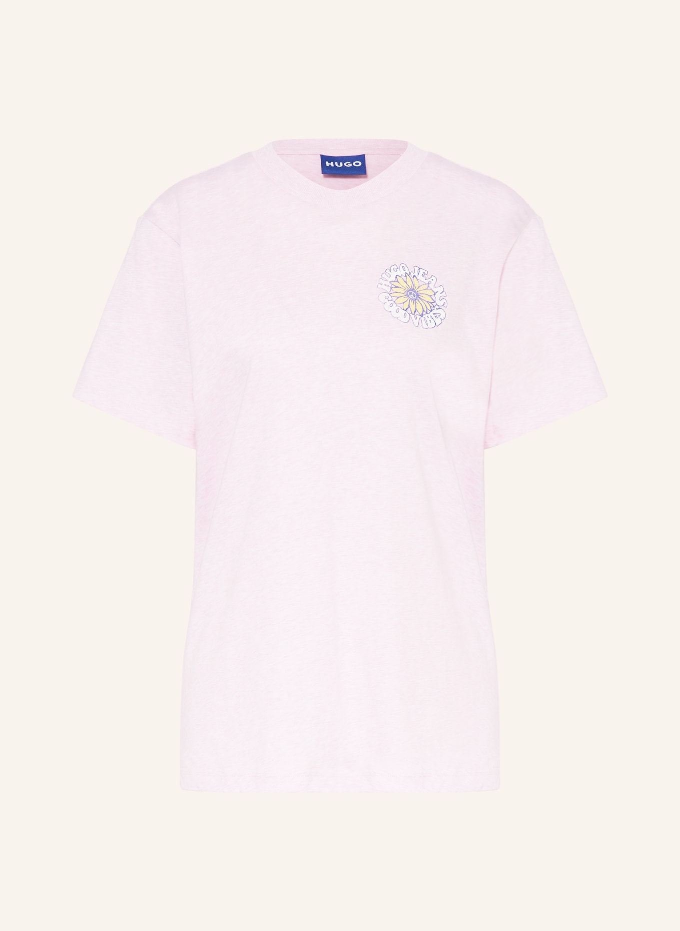 HUGO BLUE T-shirt, Color: LIGHT PINK (Image 1)