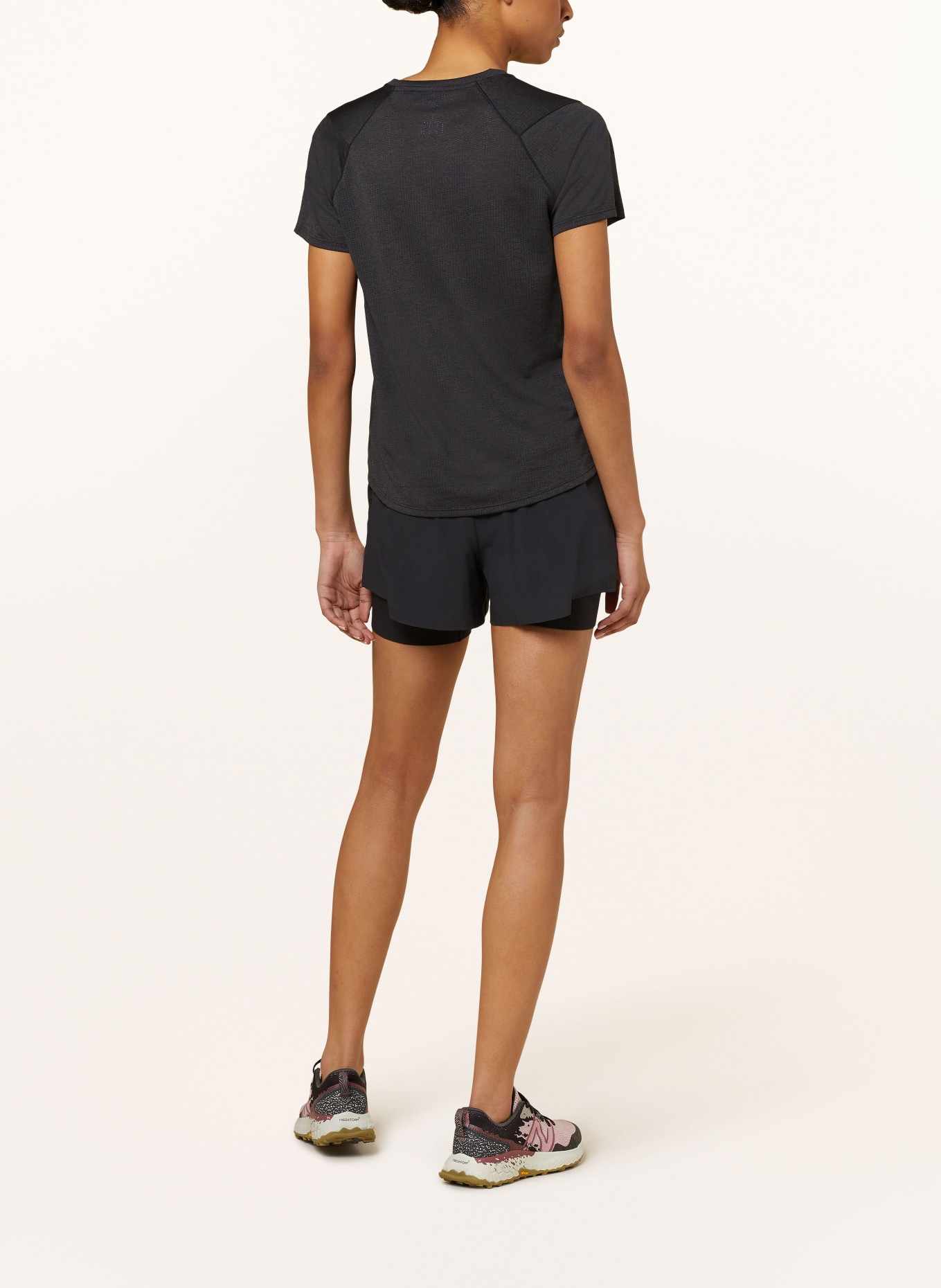 new balance 2-in-1 running shorts, Color: BLACK (Image 3)