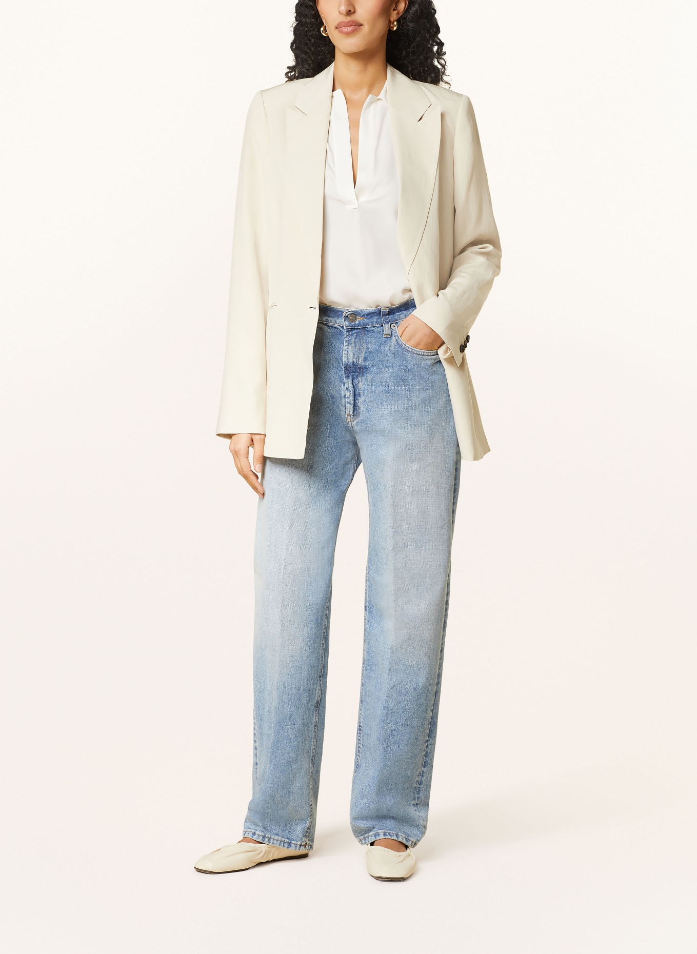 Dondup Straight jeans ELYSEE wide leg fit, Color: 800  hellblau (Image 2)
