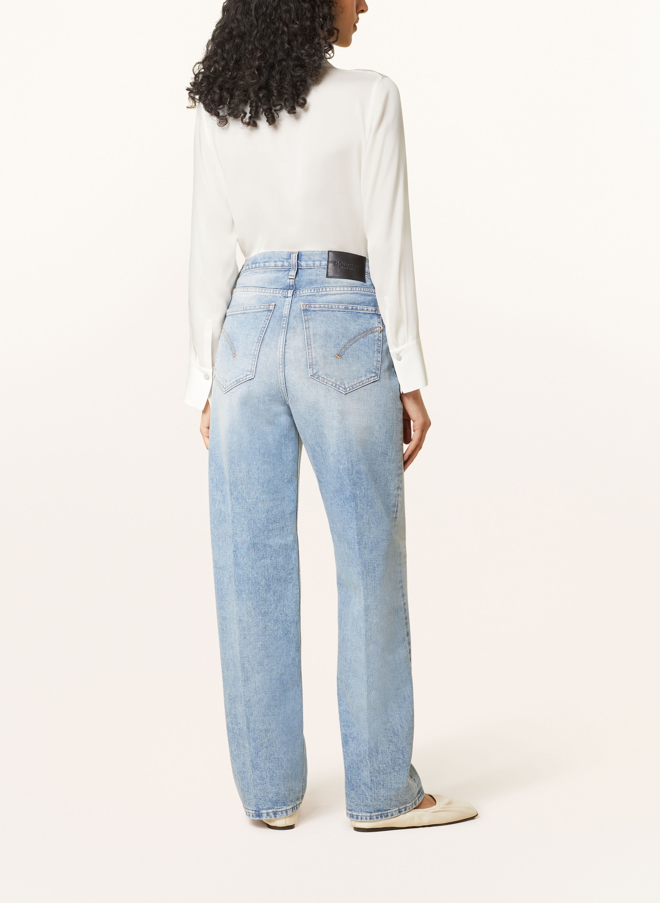 Dondup Straight Jeans ELYSEE Wide Leg Fit, Farbe: 800  hellblau (Bild 3)