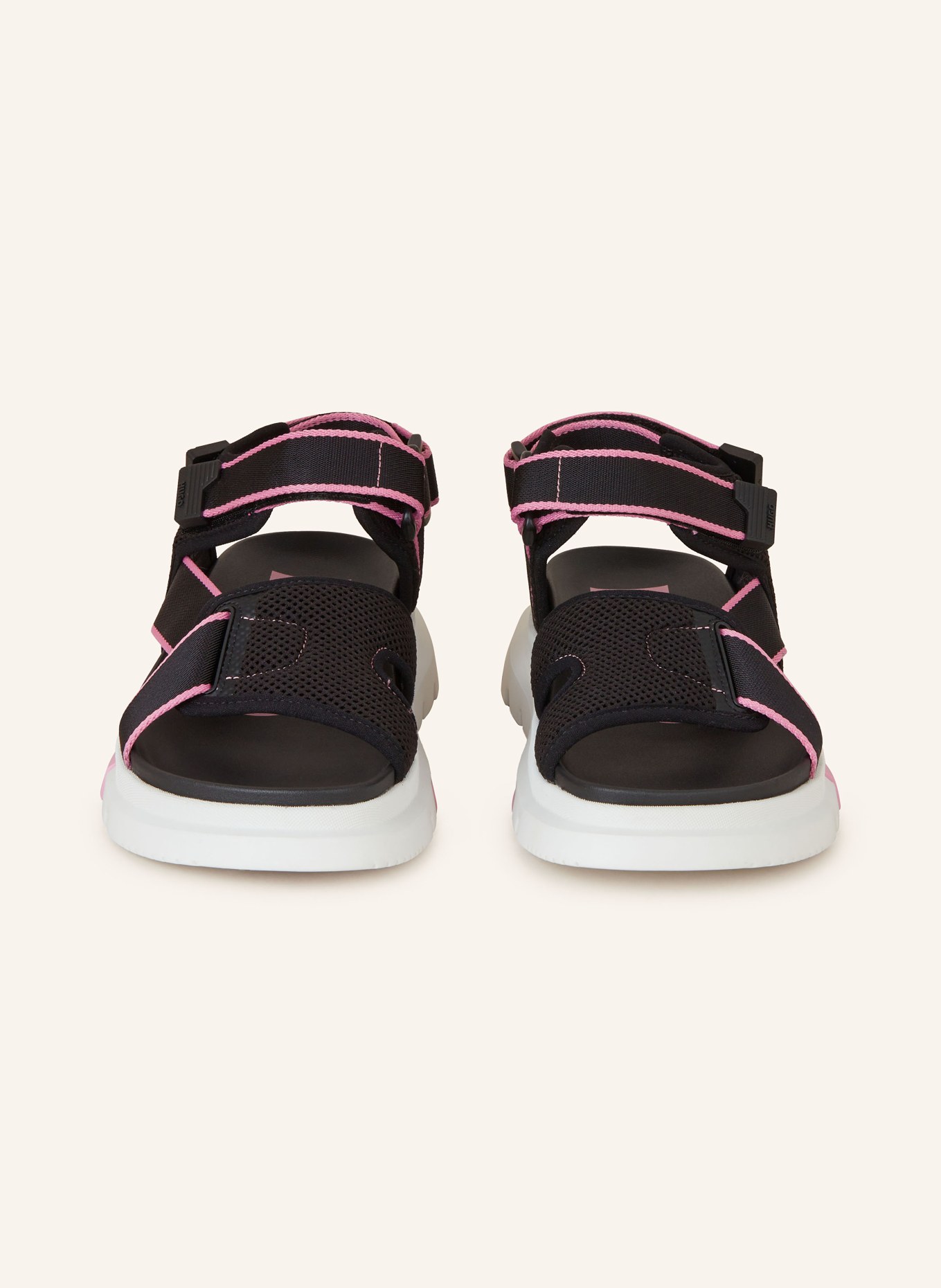 HUGO Platform sandals RYANY, Color: BLACK/ PINK (Image 3)