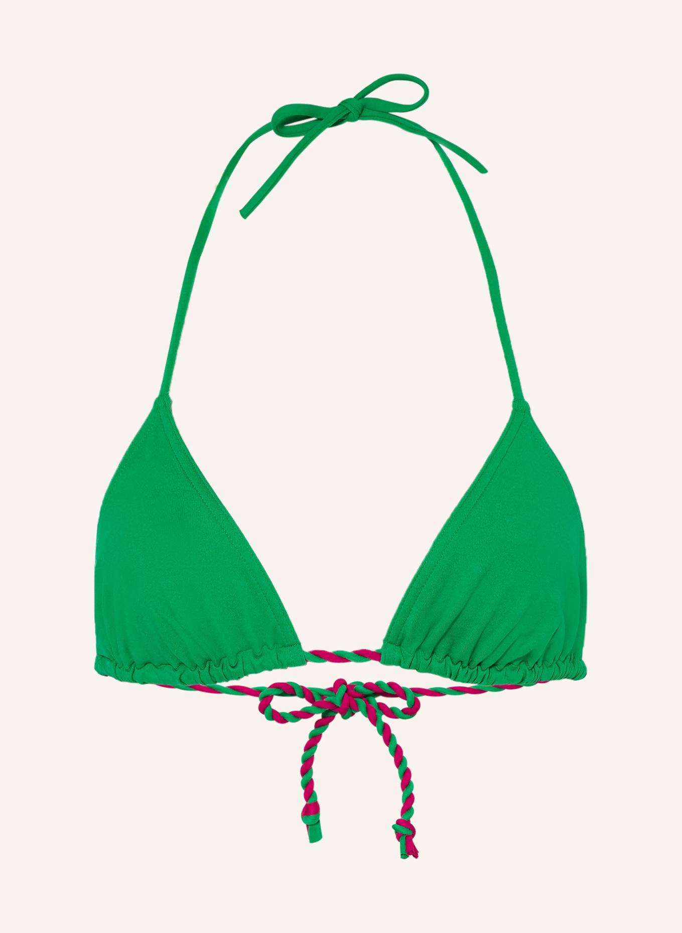 ERES Triangle bikini top TWIST, Color: GREEN (Image 1)