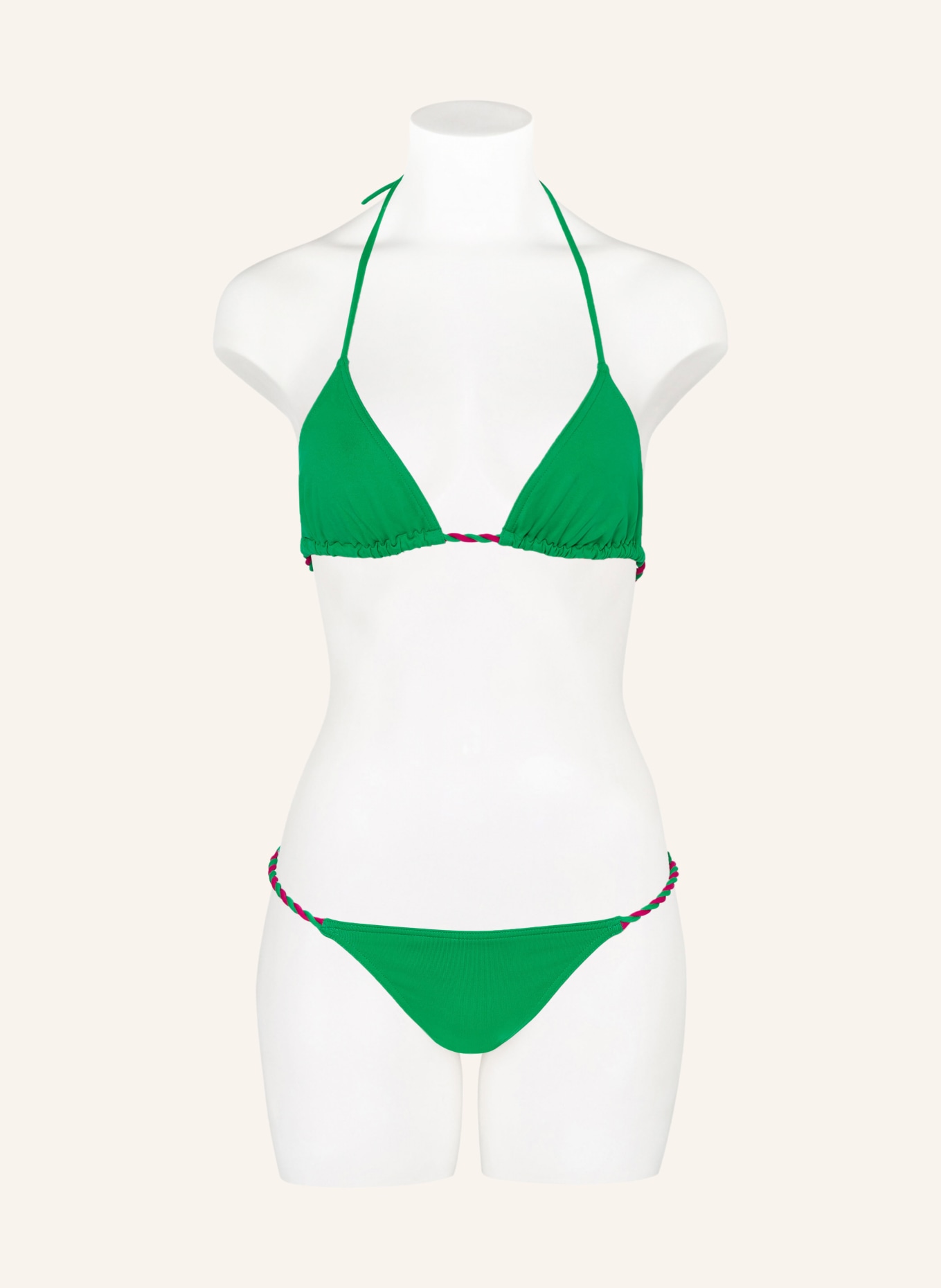 ERES Triangle bikini top TWIST, Color: GREEN (Image 2)