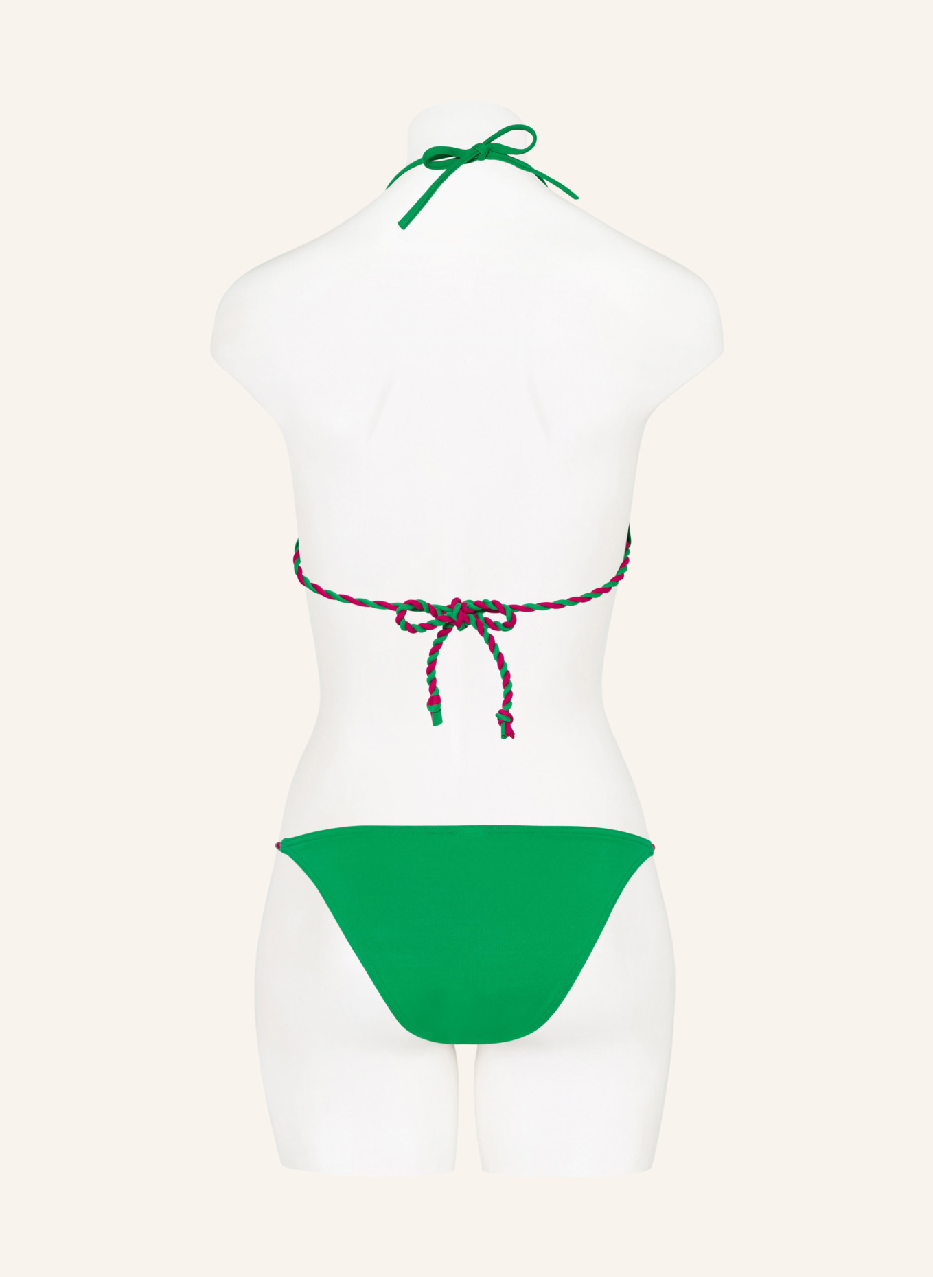 ERES Triangle bikini top TWIST, Color: GREEN (Image 3)