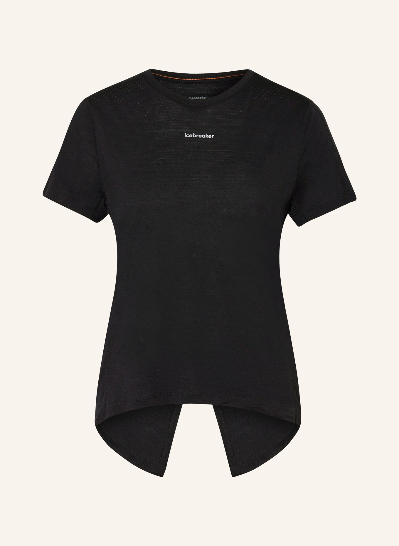 icebreaker T-shirt 125 COOL-LITE™ SPEED with merino wool, Color: BLACK (Image 1)