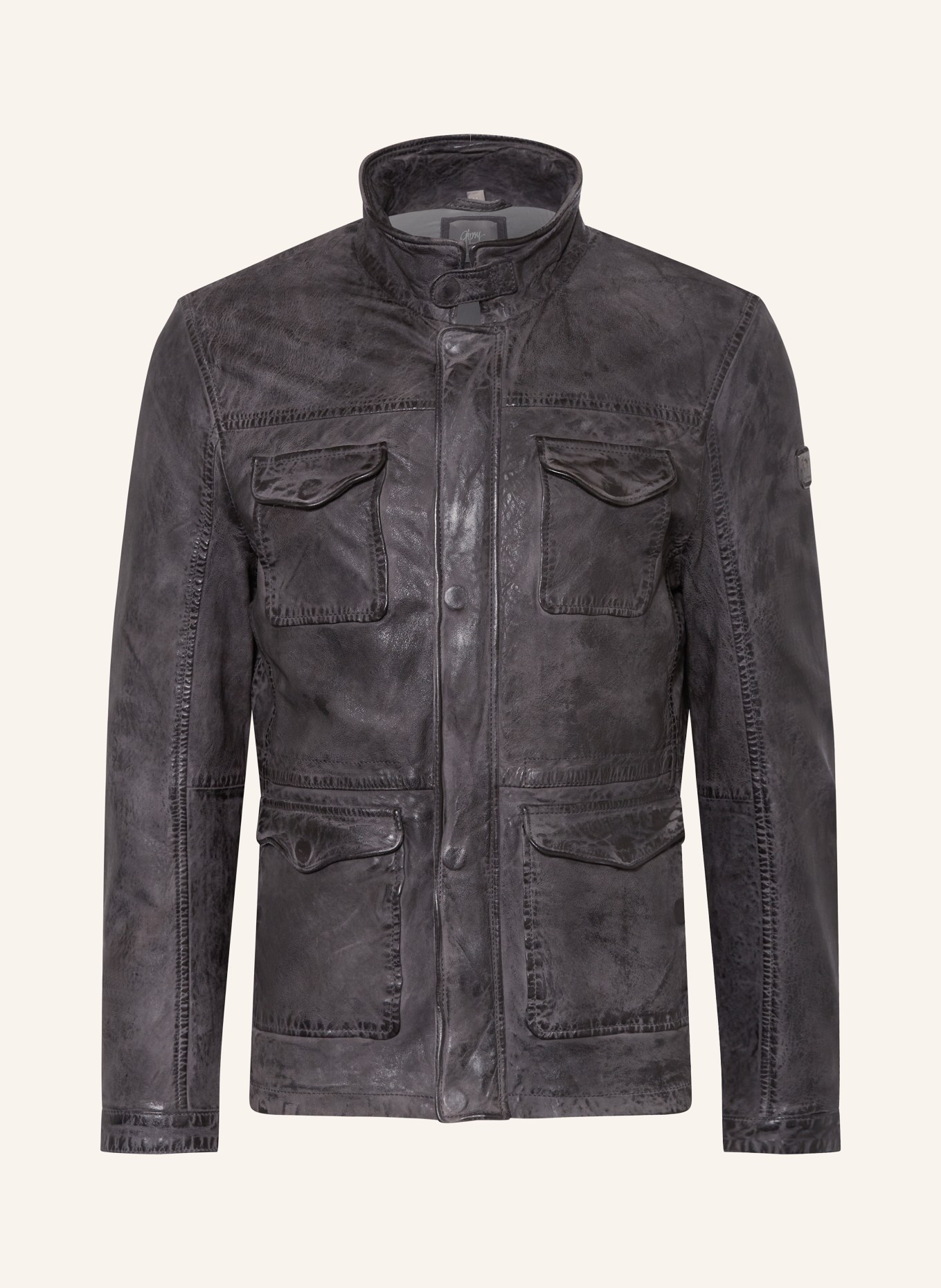 gipsy Leather jacket GMGALDON, Color: DARK BLUE (Image 1)