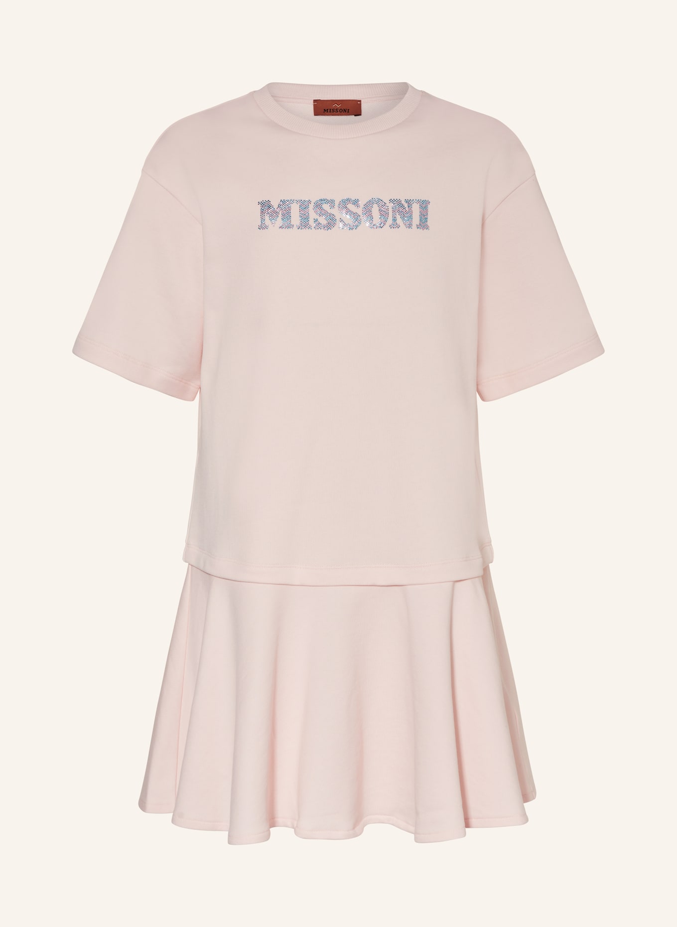 MISSONI Kleid mit Schmucksteinen, Farbe: ROSA (Bild 1)