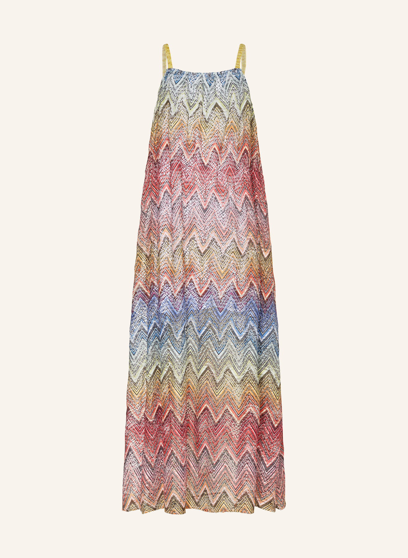 MISSONI Kleid mit Pailletten, Farbe: ROT/ GELB/ BLAU (Bild 1)