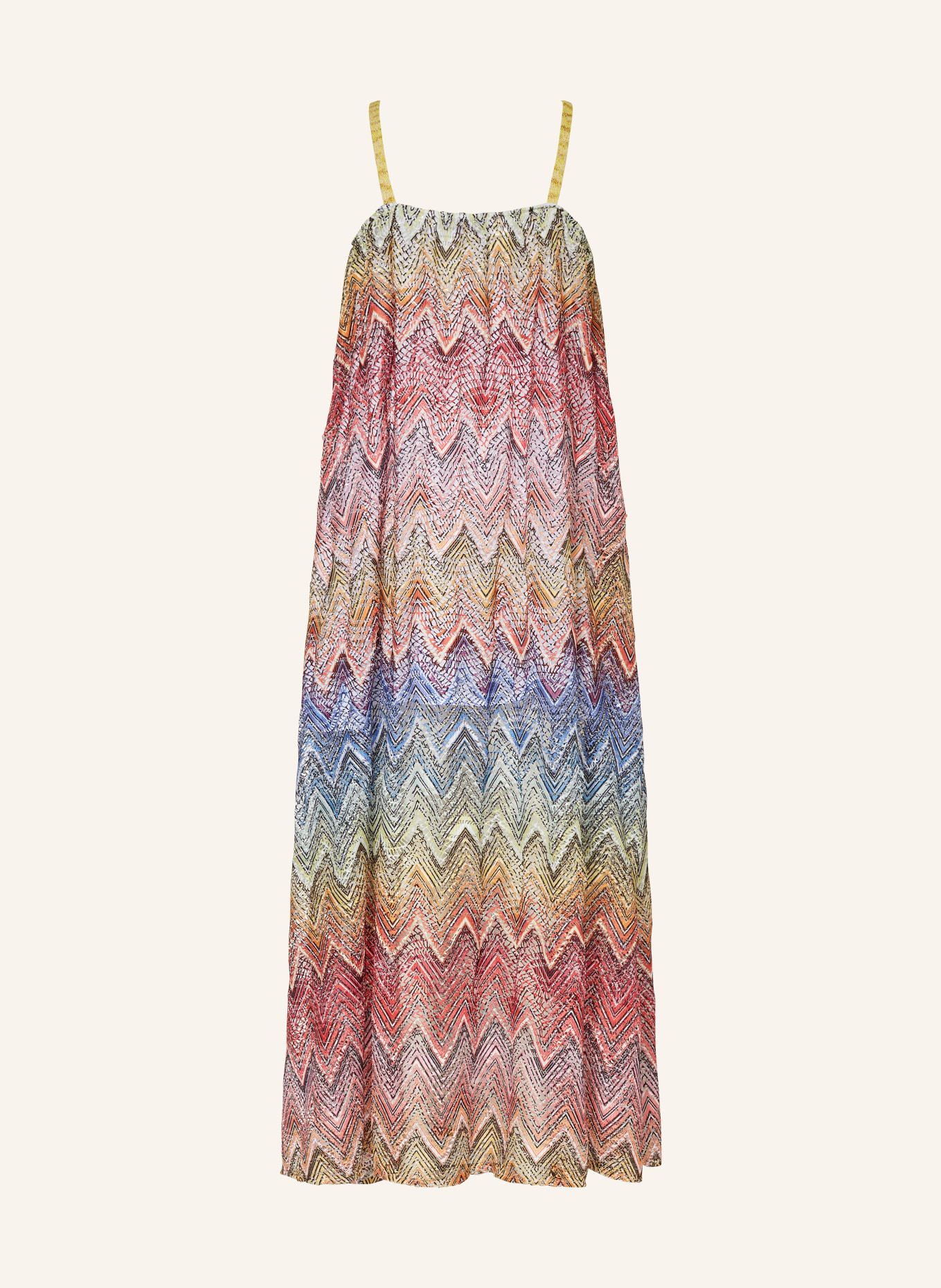 MISSONI Kleid mit Pailletten, Farbe: ROT/ GELB/ BLAU (Bild 2)