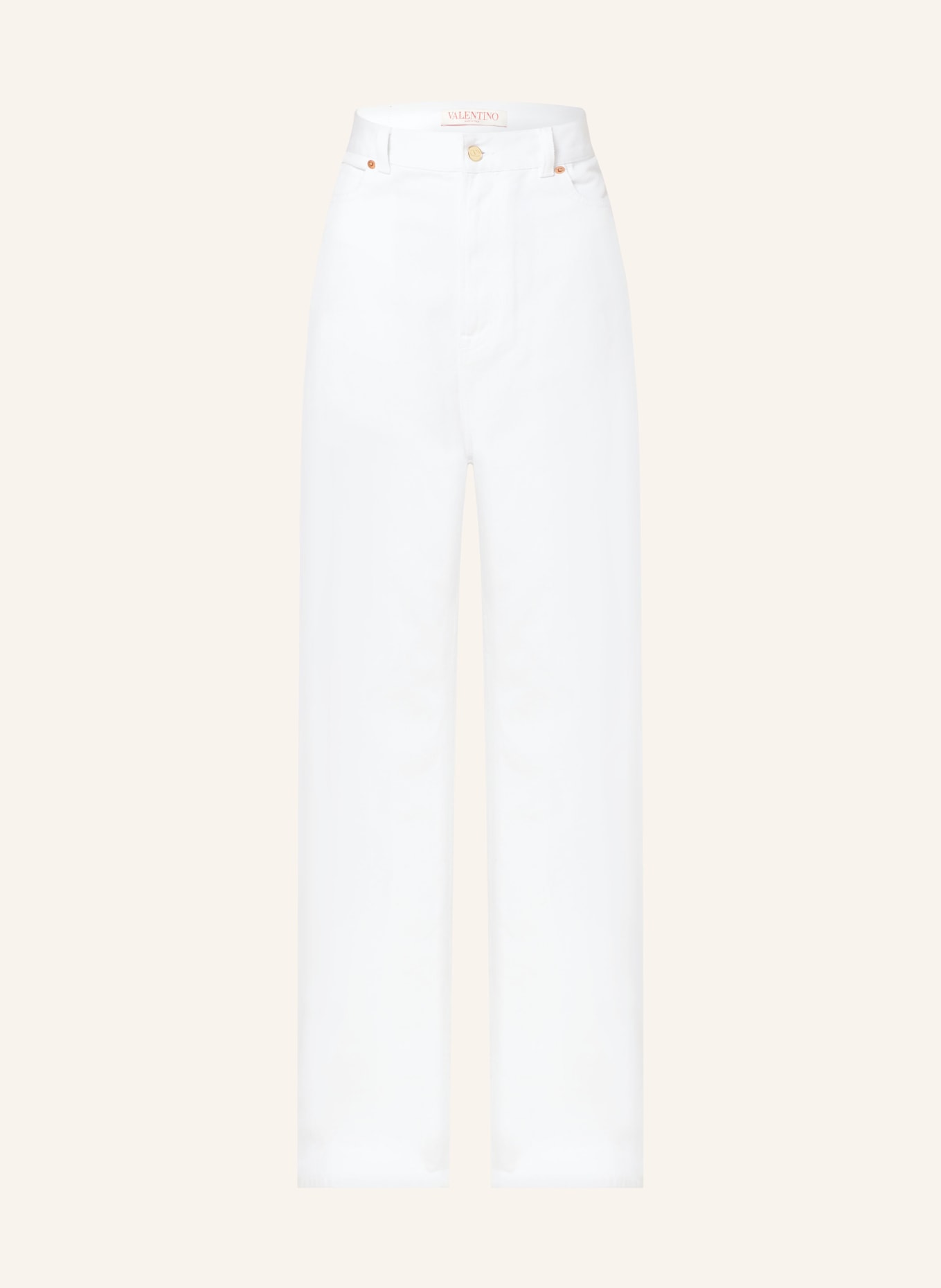 VALENTINO Straight jeans, Color: WHITE (Image 1)