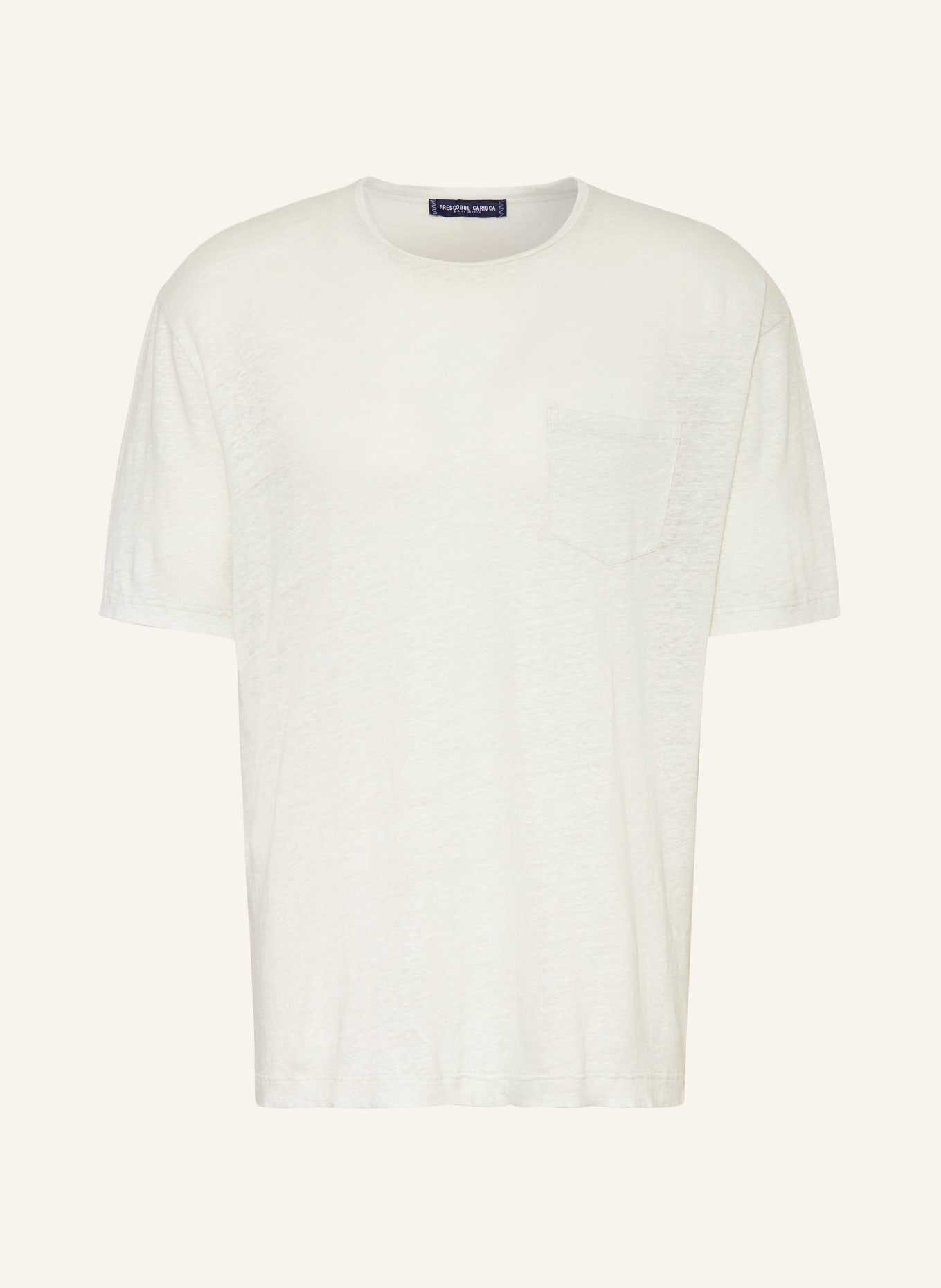FRESCOBOL CARIOCA T-shirt z lnu, Kolor: MIĘTOWY (Obrazek 1)