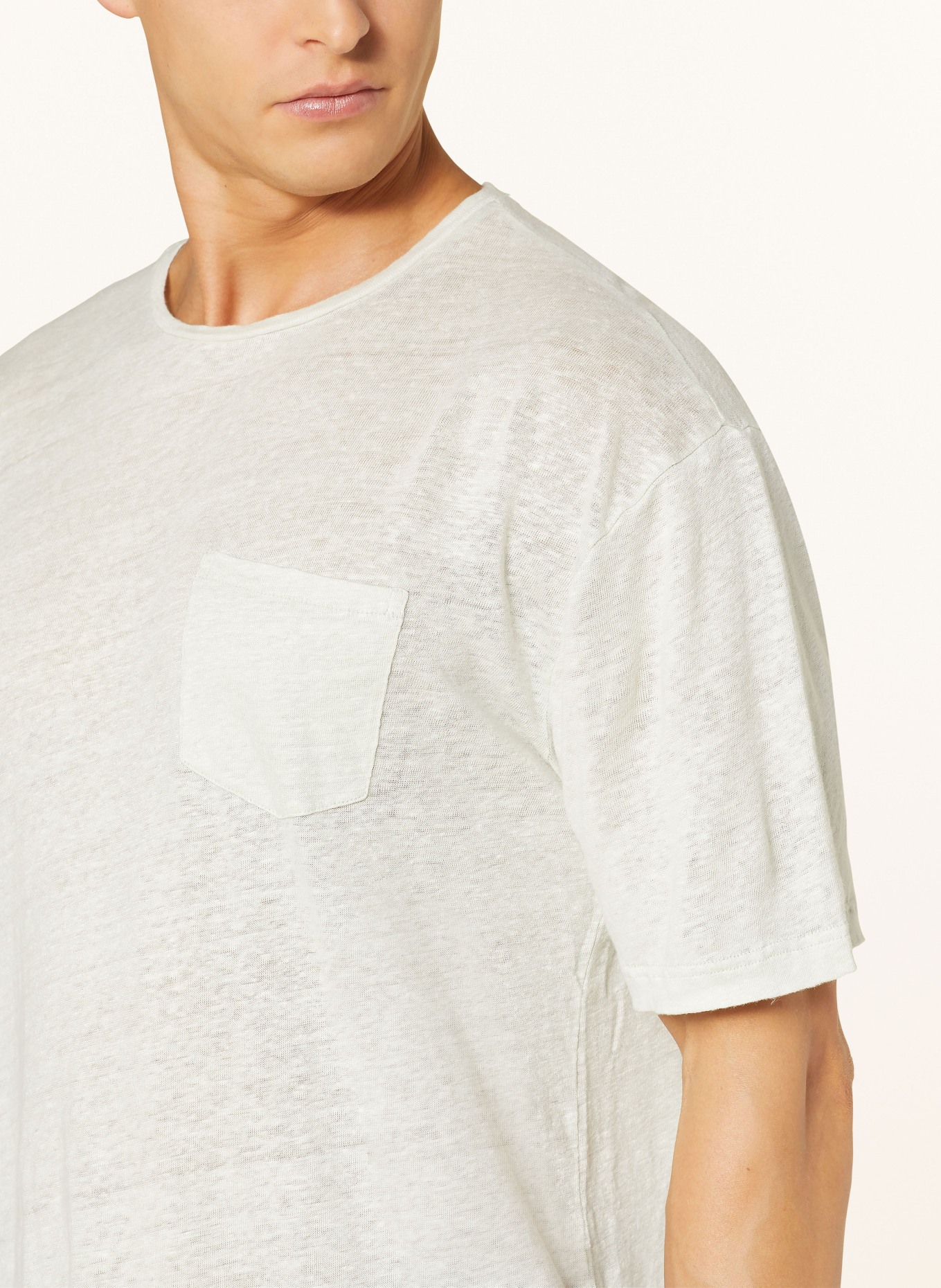 FRESCOBOL CARIOCA T-shirt CARMO made of linen, Color: MINT (Image 4)