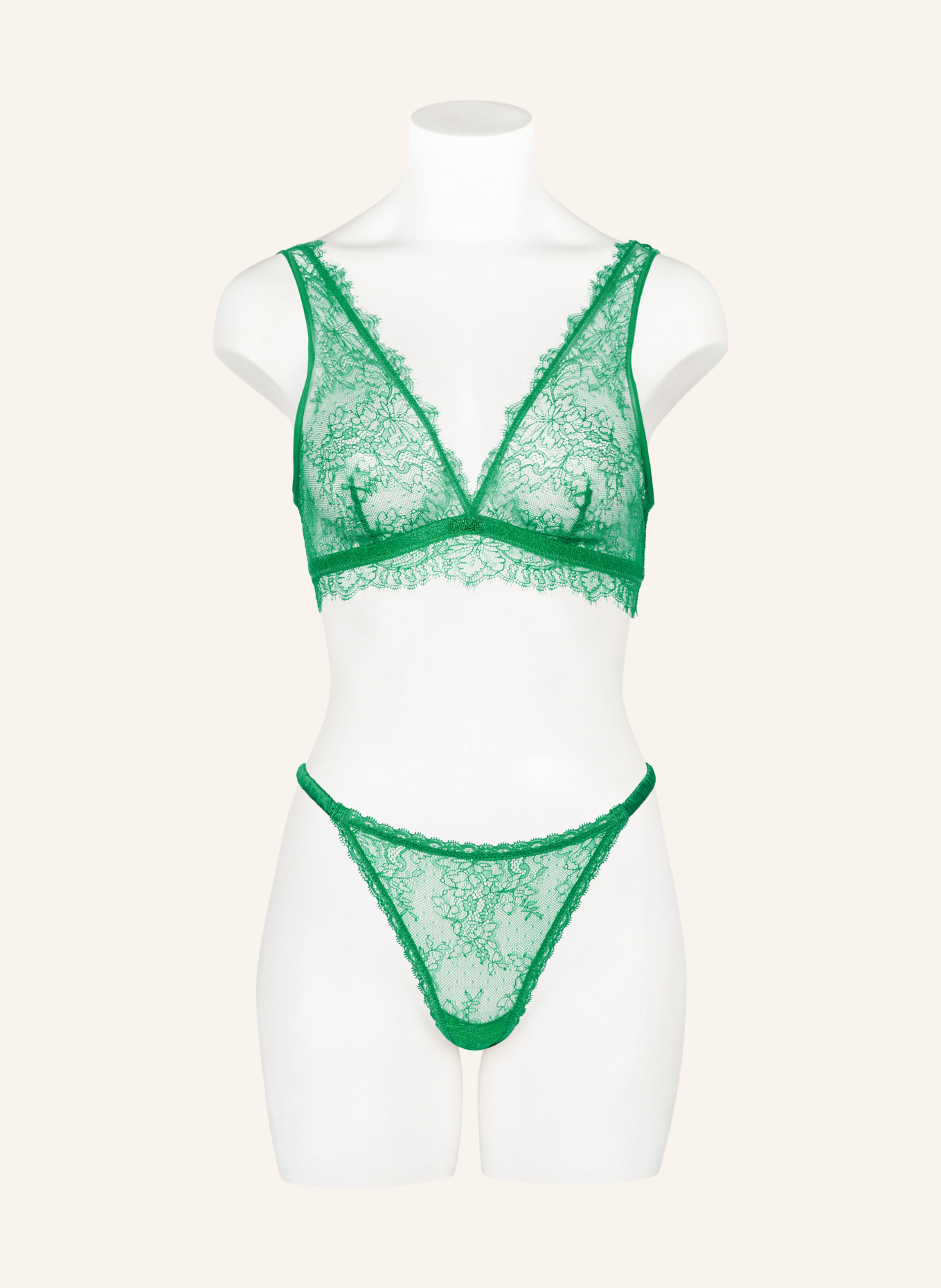 LOVE Stories Triangle bra CHERIE, Color: GREEN (Image 2)