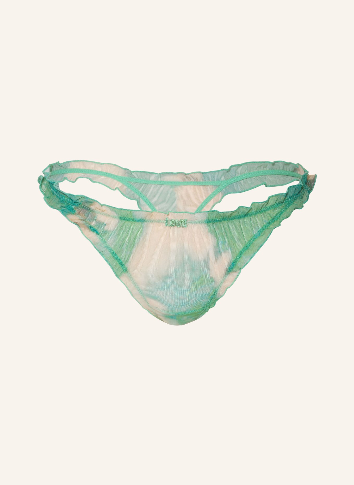 LOVE Stories Thong LANA, Color: GREEN/ WHITE (Image 1)