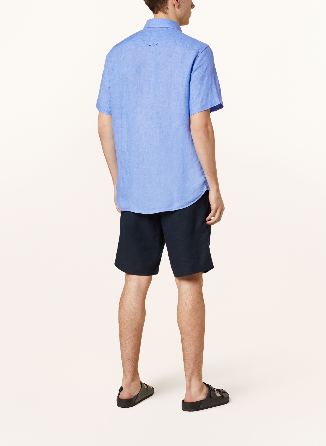 TOMMY HILFIGER Short sleeve shirt regular fit made of linen, Color: LIGHT BLUE (Image 3)