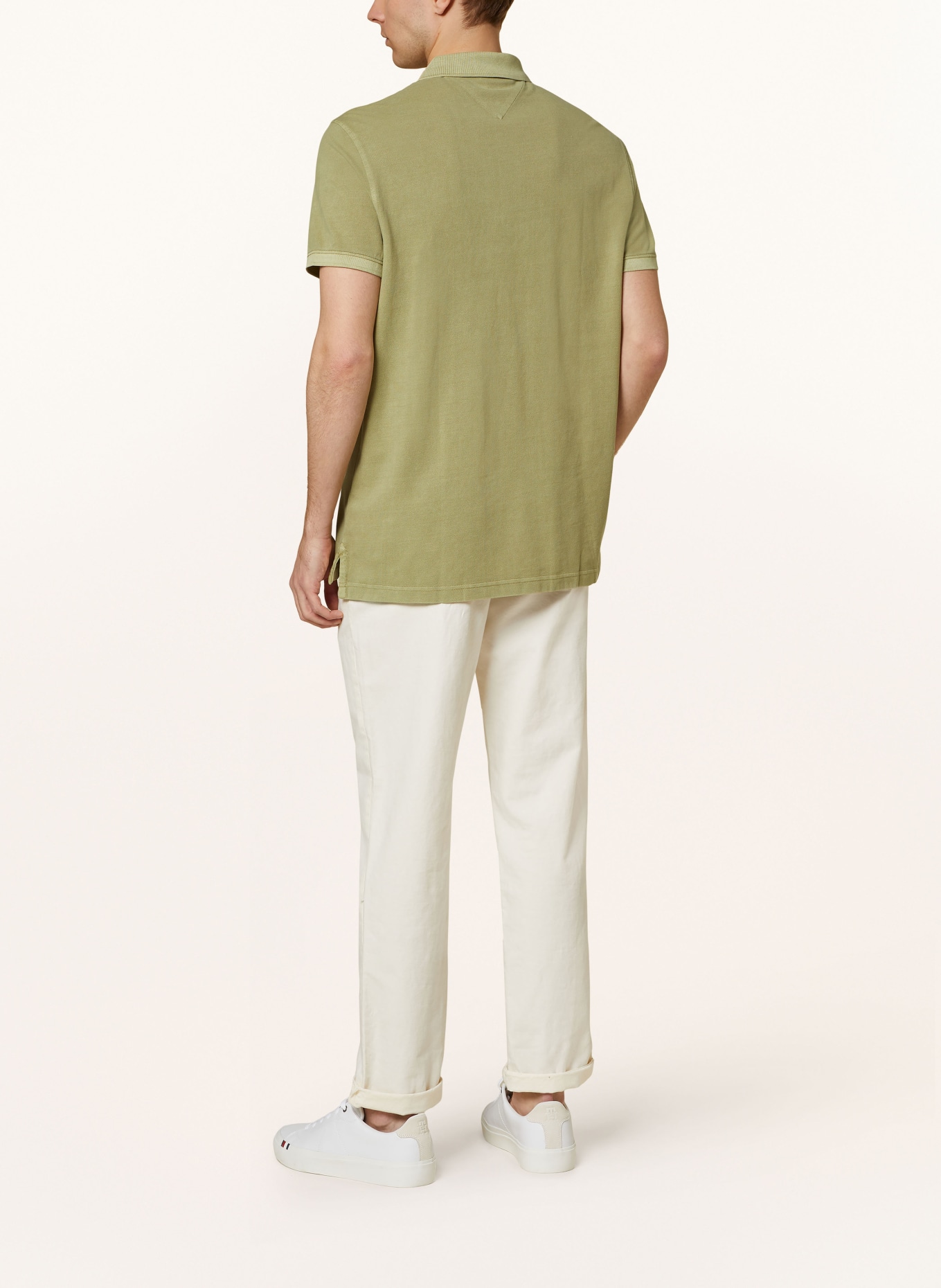 TOMMY HILFIGER Piqué polo shirt regular fit, Color: OLIVE (Image 3)