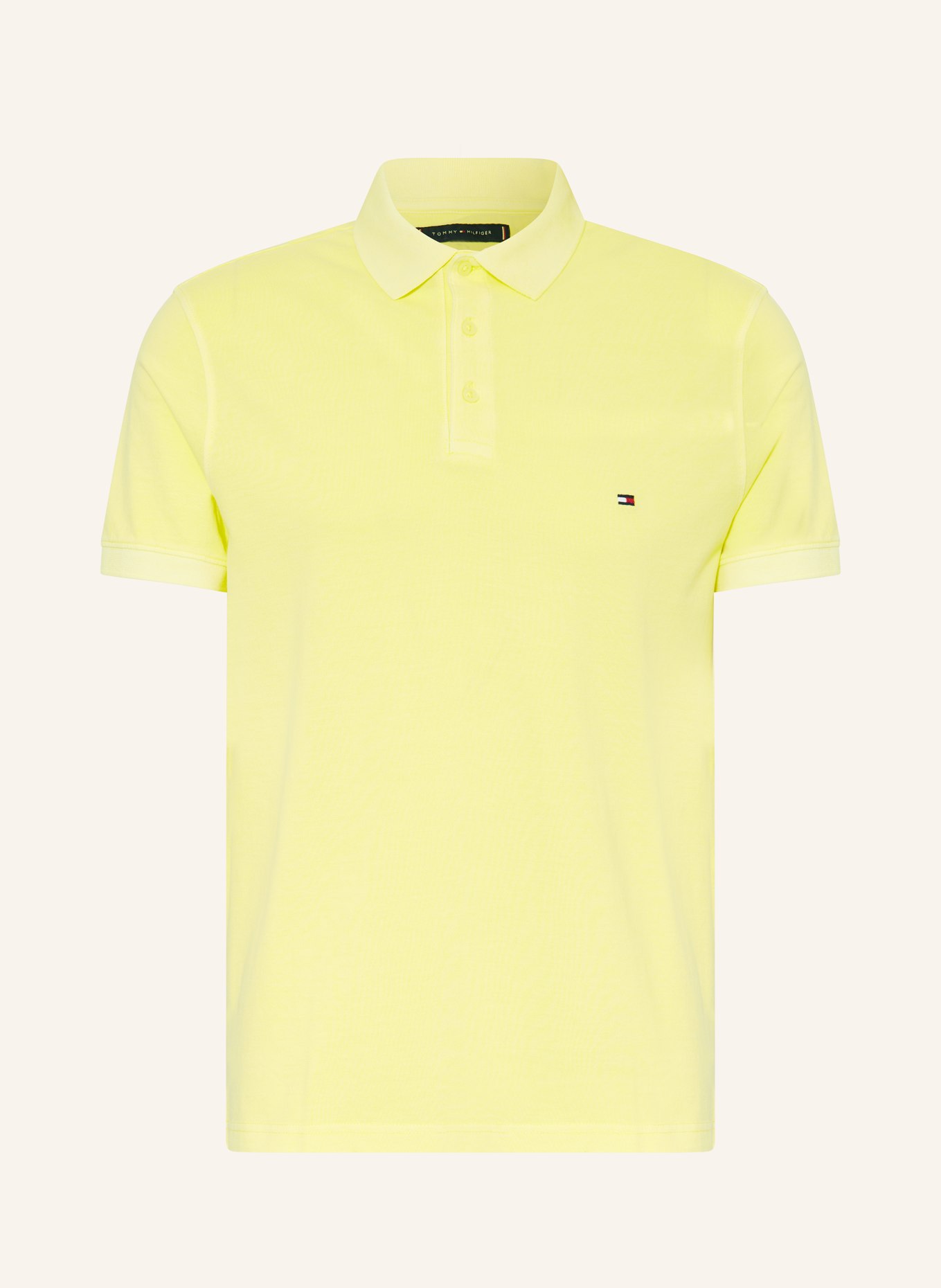 TOMMY HILFIGER Piqué-Poloshirt Regular Fit, Farbe: GELB (Bild 1)