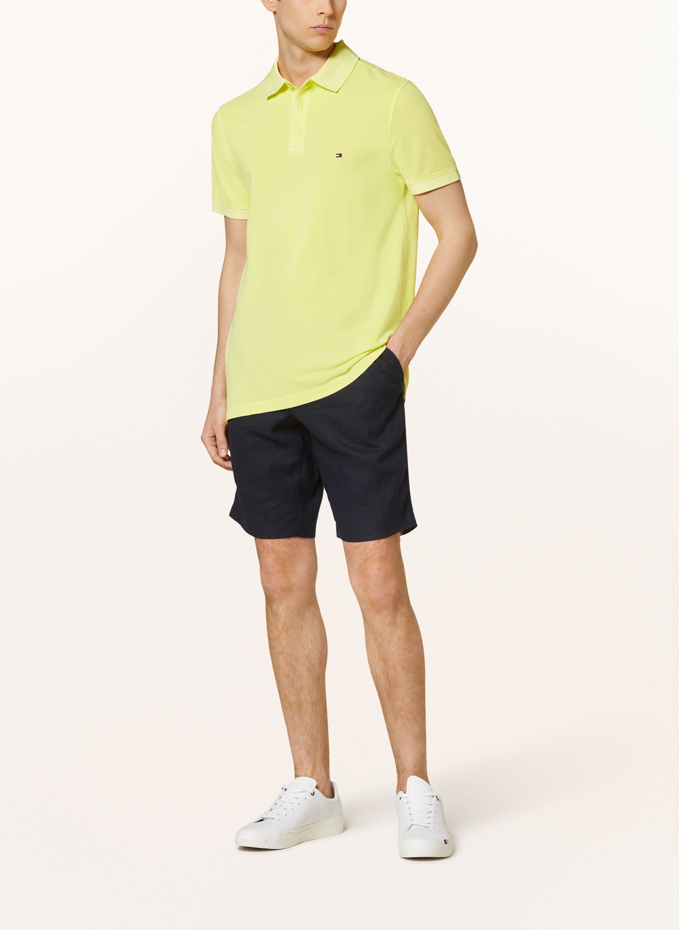 TOMMY HILFIGER Piqué-Poloshirt Regular Fit, Farbe: GELB (Bild 2)