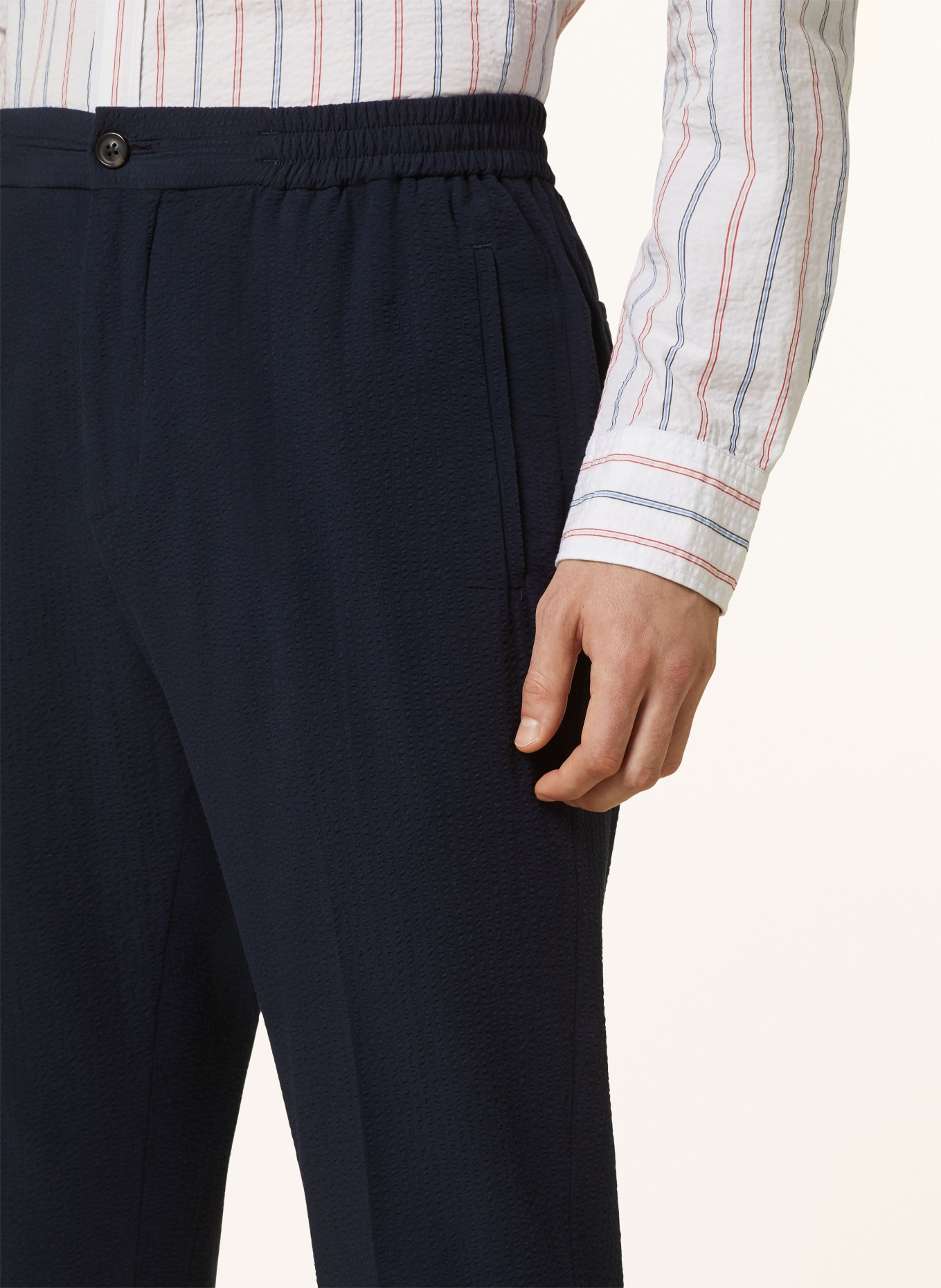 TOMMY HILFIGER Spodnie HARLEM relaxed tapered fit, Kolor: GRANATOWY (Obrazek 5)