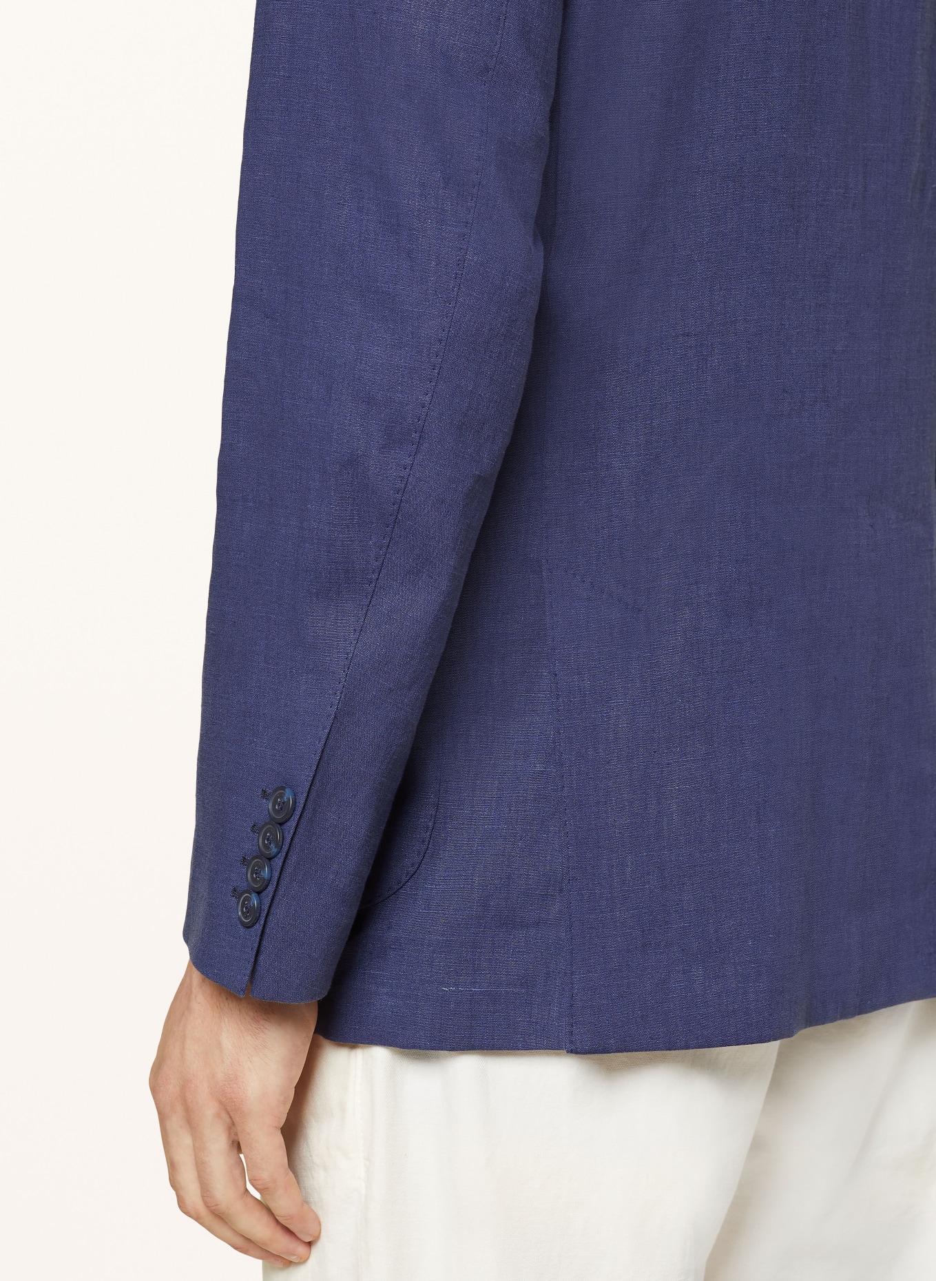TOMMY HILFIGER Linen jacket regular fit, Color: C5J Anchor Blue (Image 5)