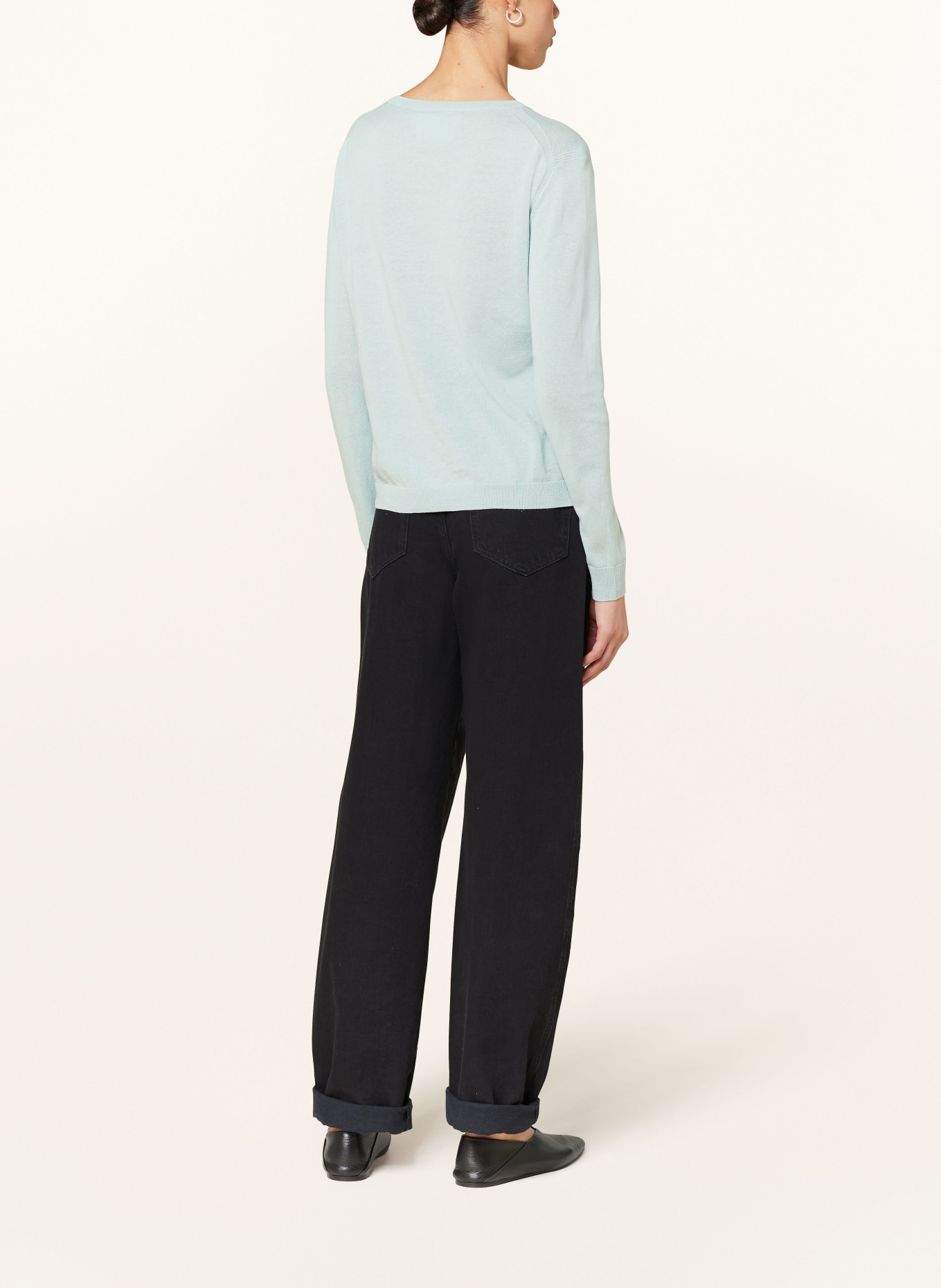 CLOSED Pullover mit Leinen, Farbe: MINT (Bild 3)