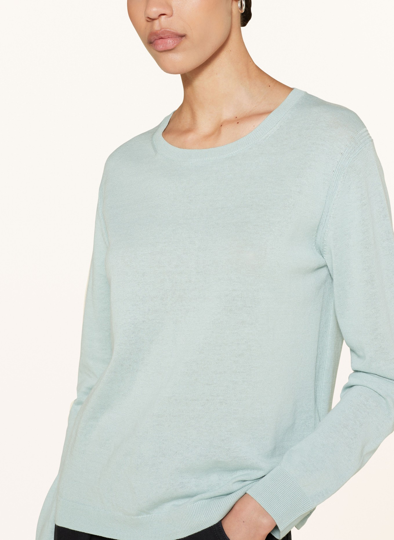 CLOSED Pullover mit Leinen, Farbe: MINT (Bild 4)