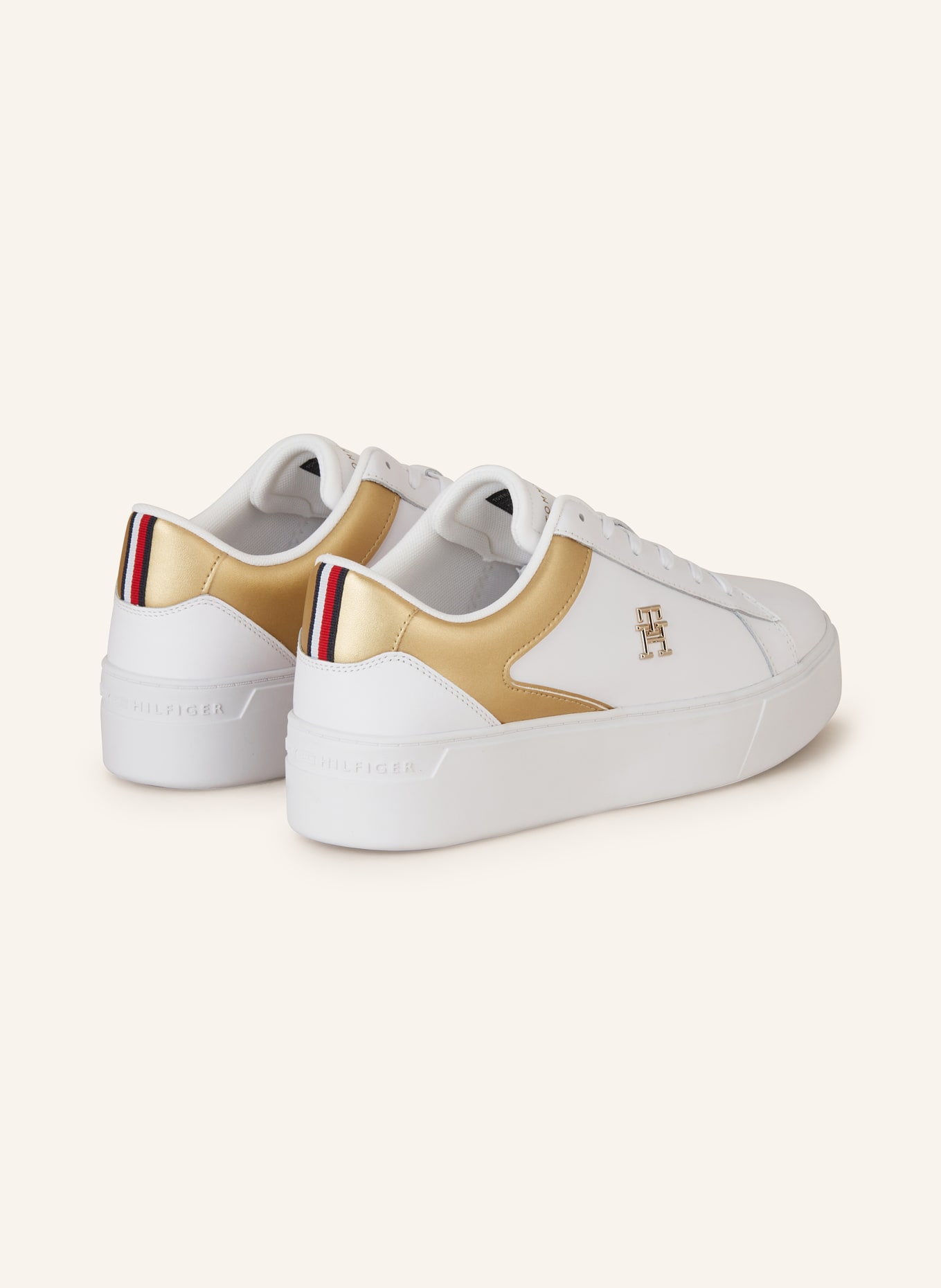 TOMMY HILFIGER Sneakers, Color: WHITE/ GOLD (Image 2)