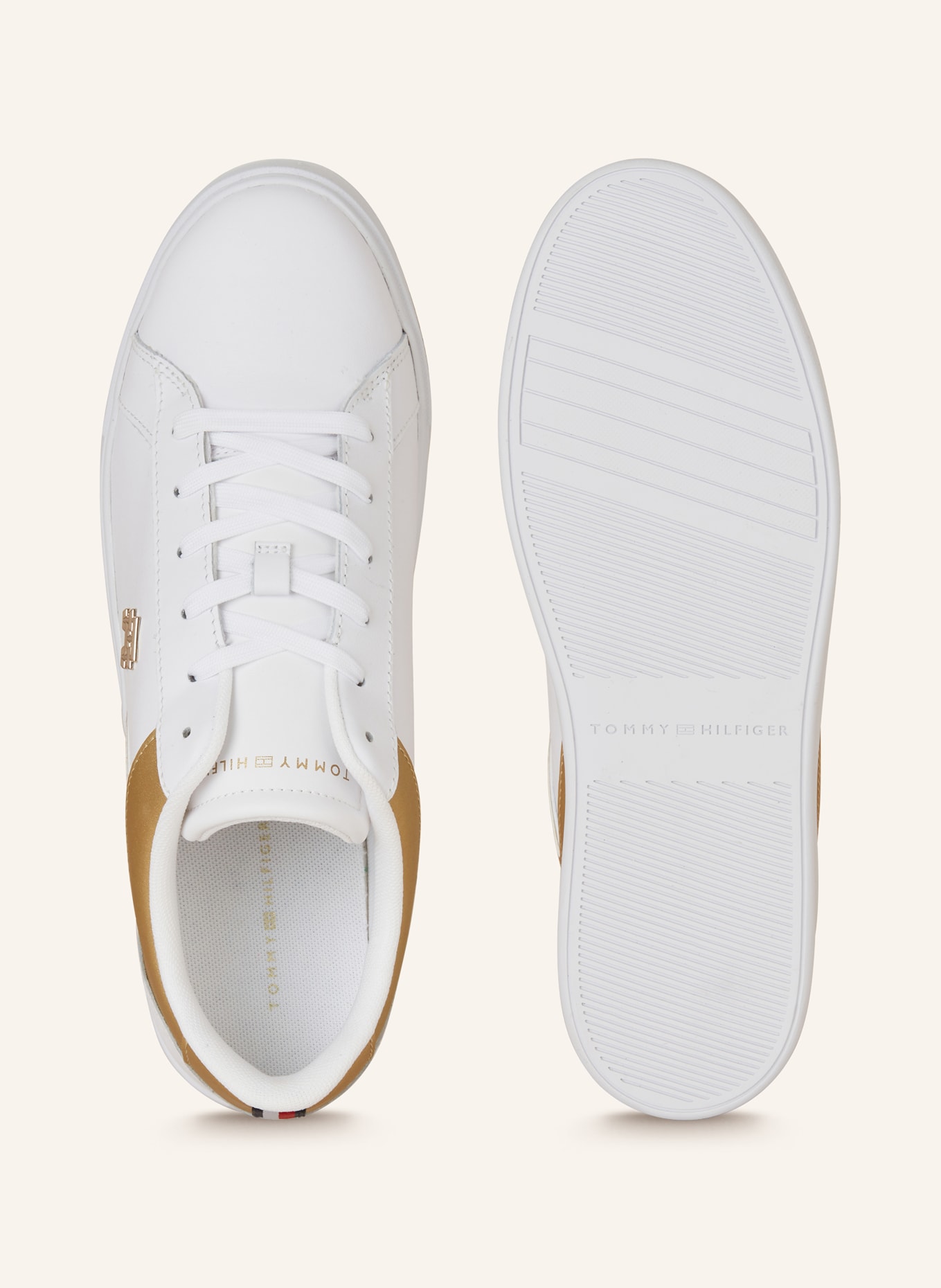 TOMMY HILFIGER Sneakers, Color: WHITE/ GOLD (Image 5)