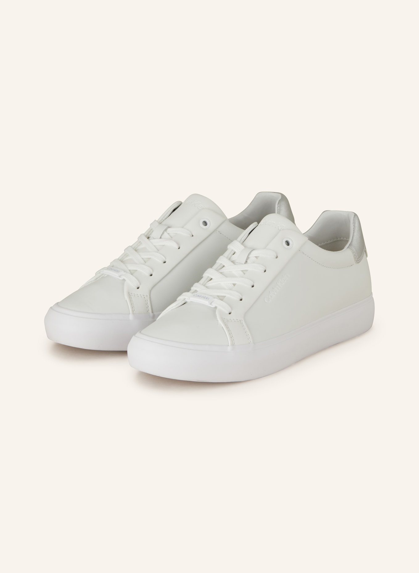 Calvin Klein Sneakers, Color: WHITE/ SILVER (Image 1)