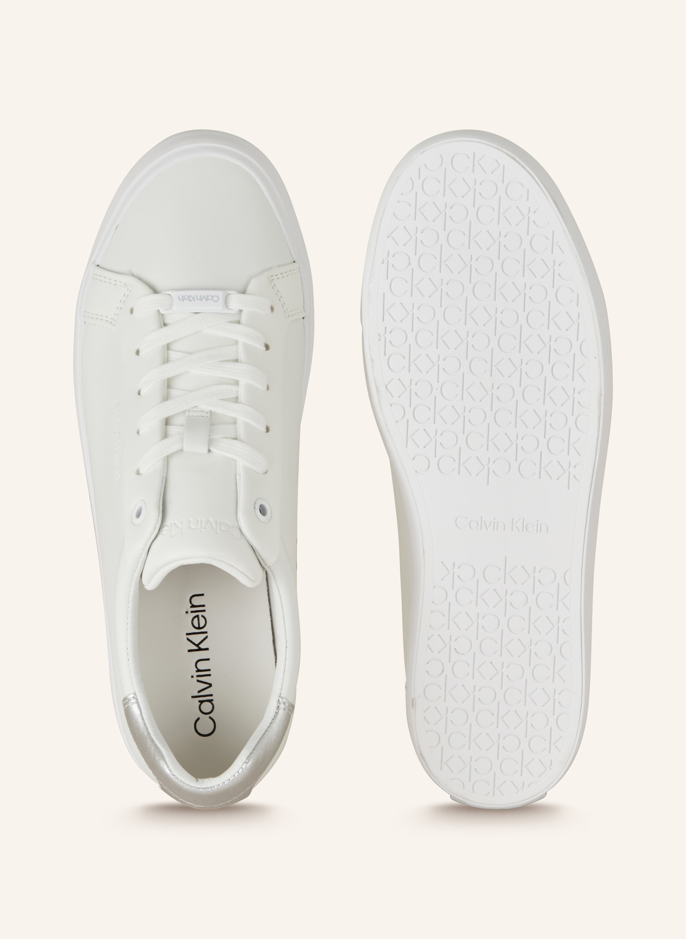 Calvin Klein Sneakers, Color: WHITE/ SILVER (Image 5)