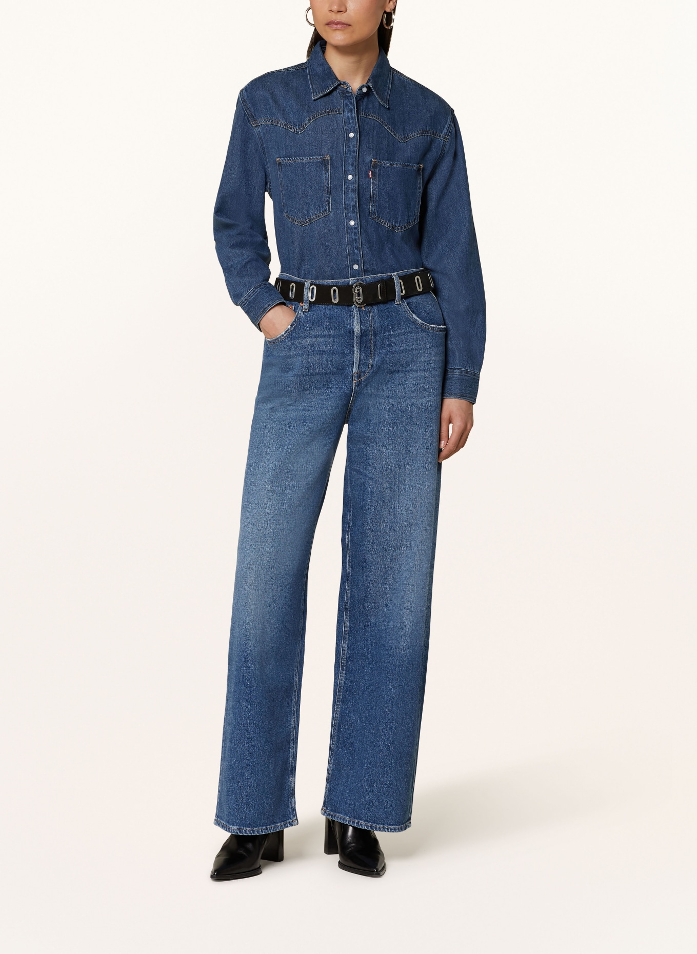 REPLAY Straight Jeans CARY, Farbe: 009 MEDIUM BLUE (Bild 2)