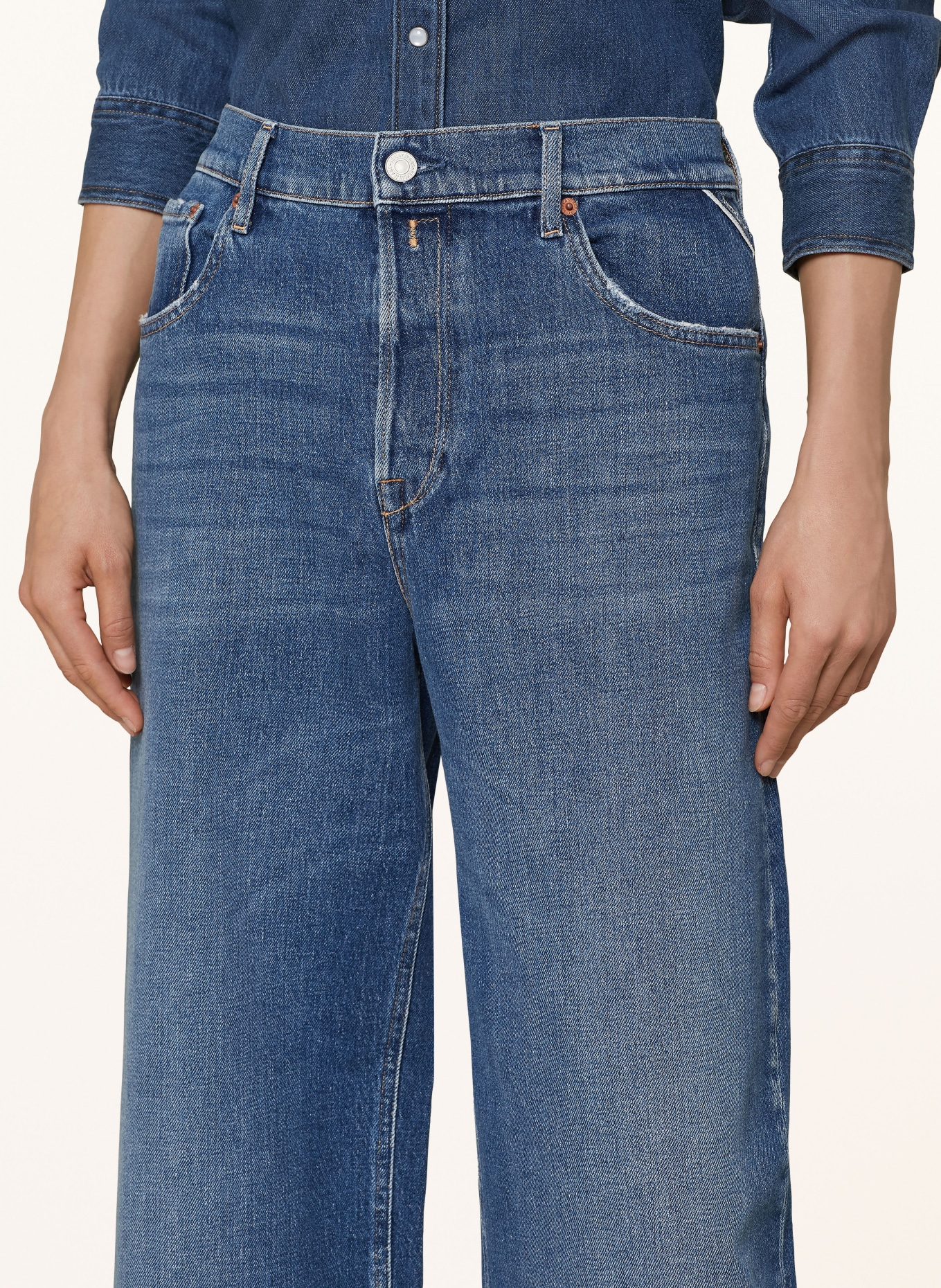 REPLAY Straight Jeans CARY, Farbe: 009 MEDIUM BLUE (Bild 5)