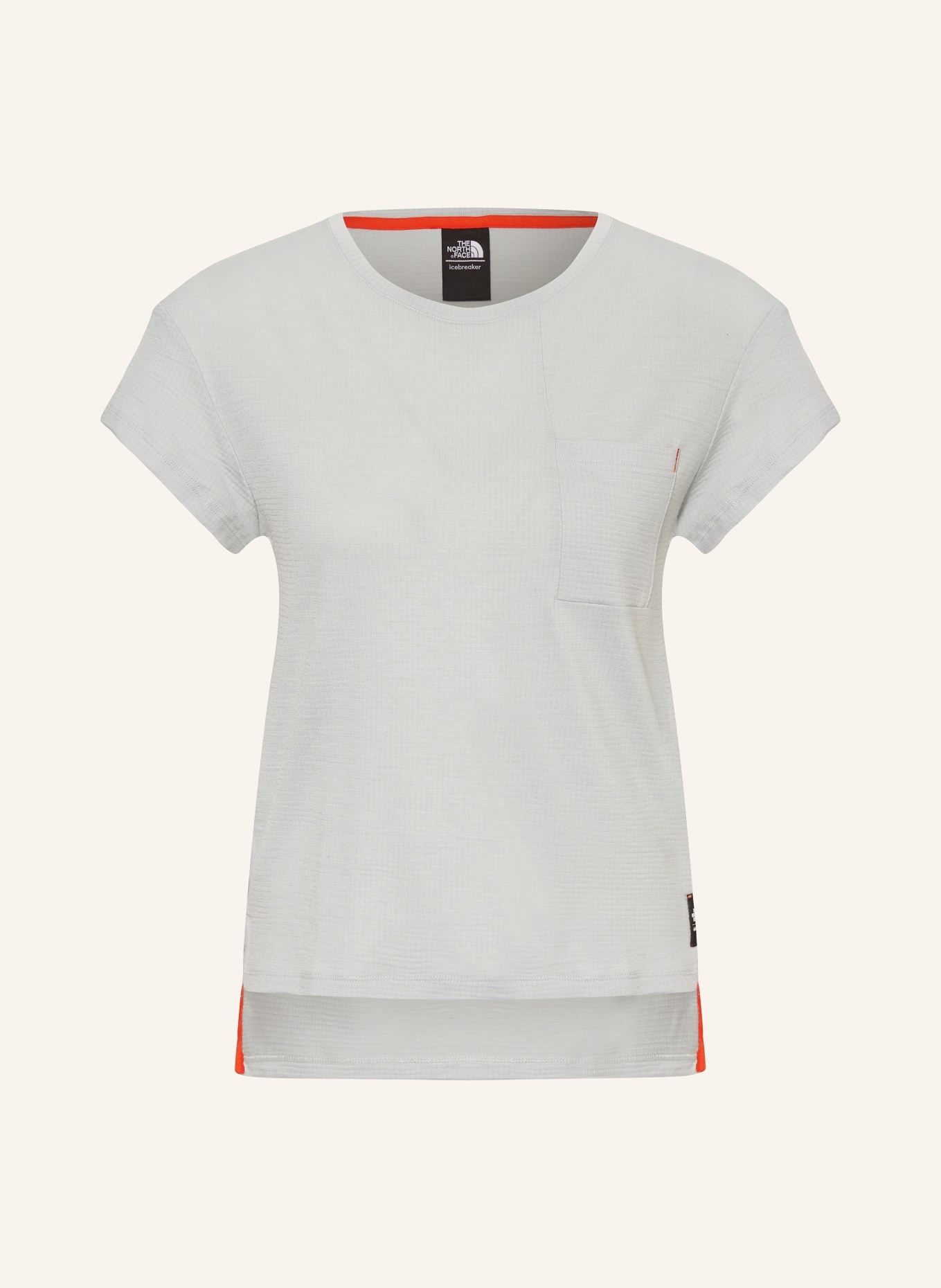 icebreaker T-shirt MERINO 200 z wełny merino, Kolor: JASNOCZARY (Obrazek 1)