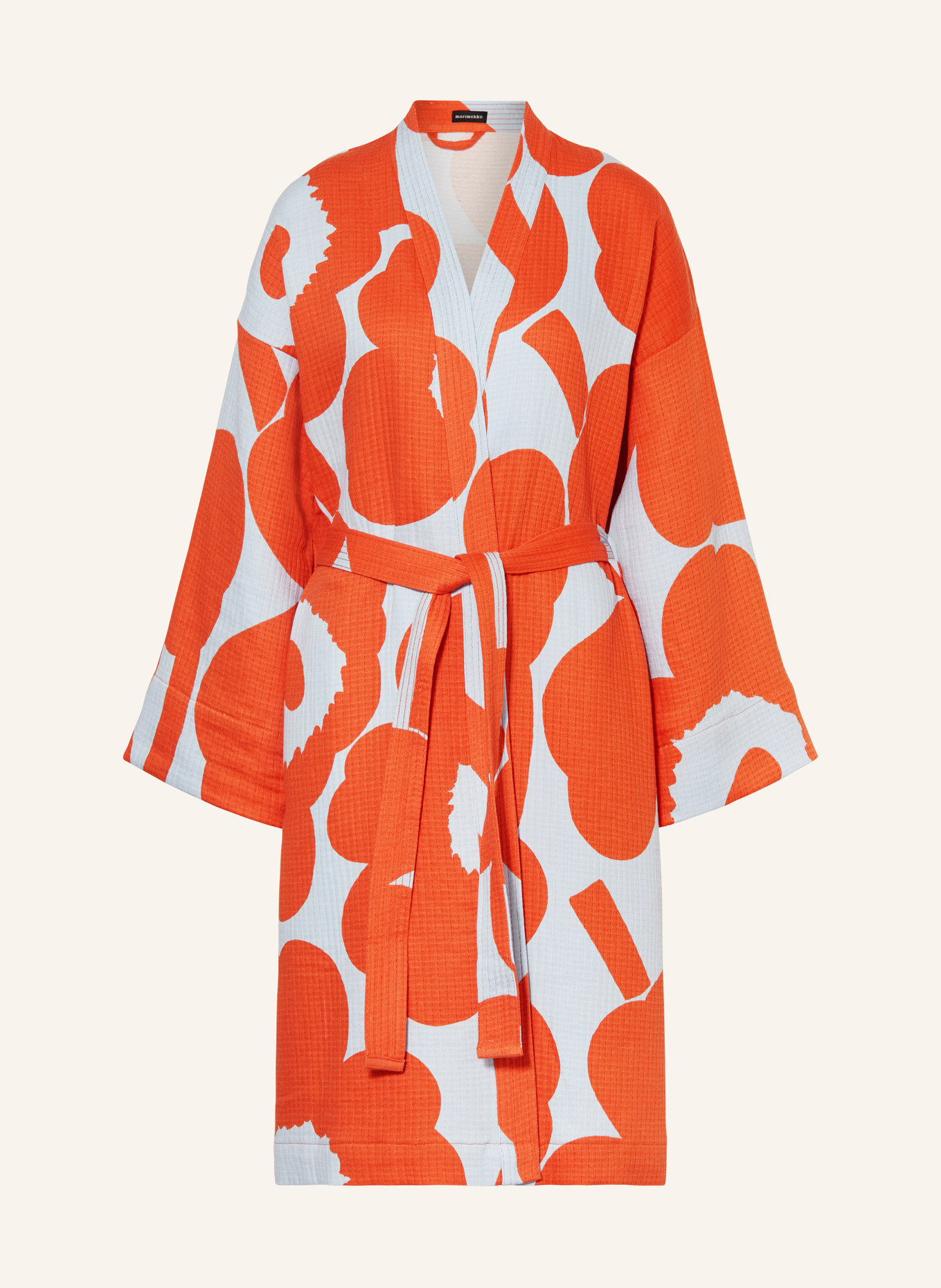 marimekko Unisex-Kimono UNIKKO, Farbe: ORANGE/ HELLBLAU (Bild 1)