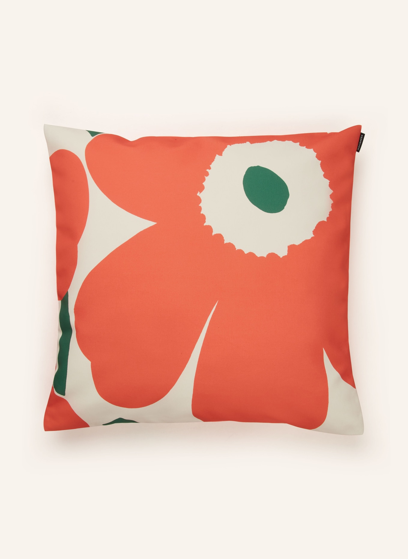 marimekko Decorative cushion UNIKKO, Color: ECRU/ ORANGE/ GREEN (Image 1)