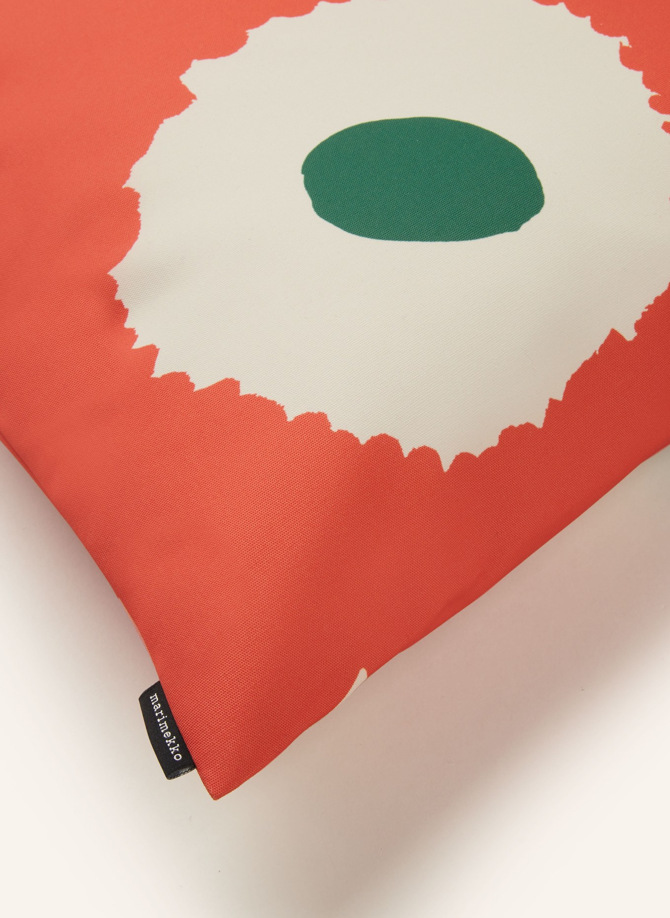 marimekko Decorative cushion UNIKKO, Color: ECRU/ ORANGE/ GREEN (Image 3)