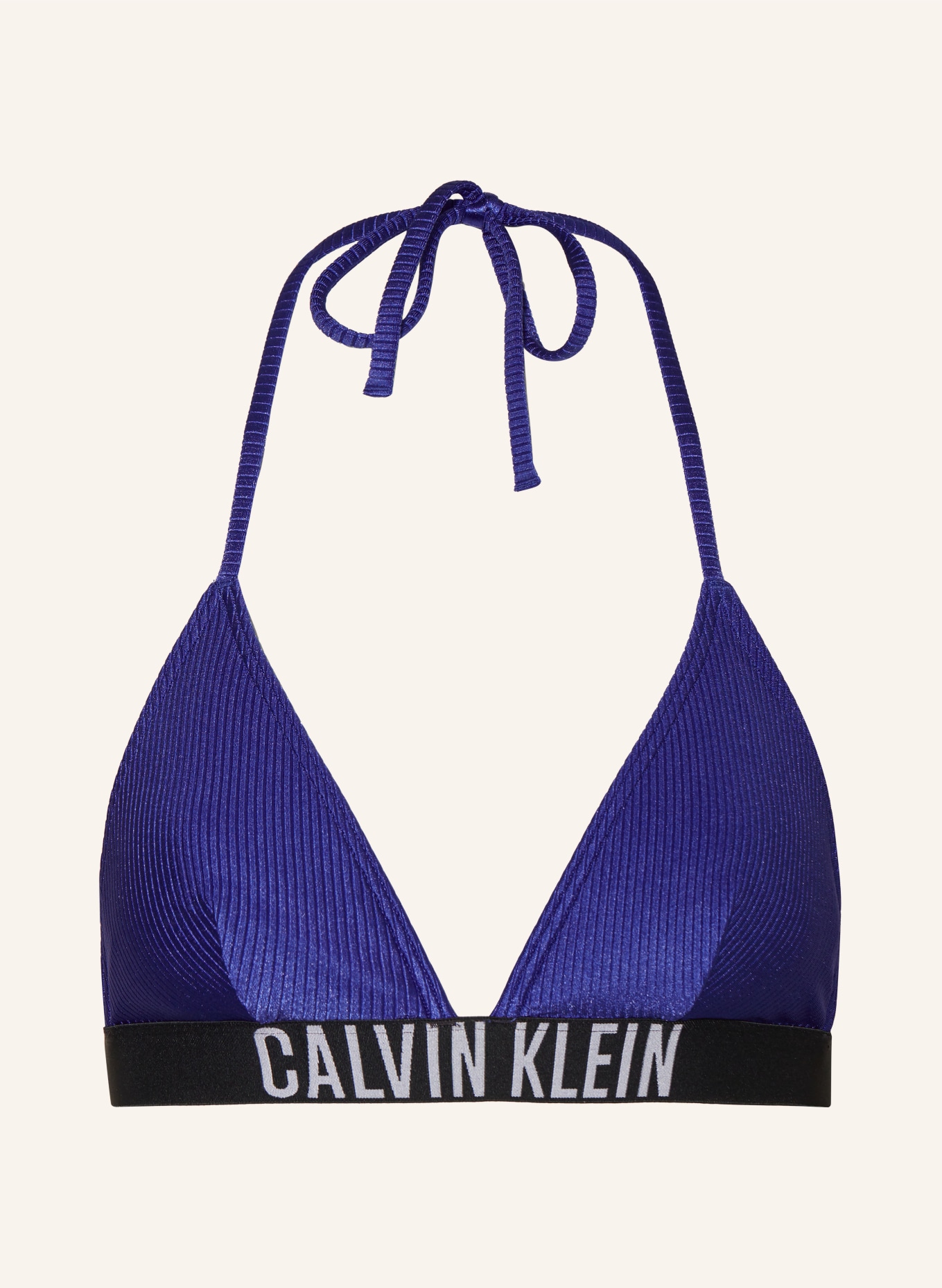 Calvin Klein Triangle bikini top INTENSE POWER, Color: BLUE (Image 1)
