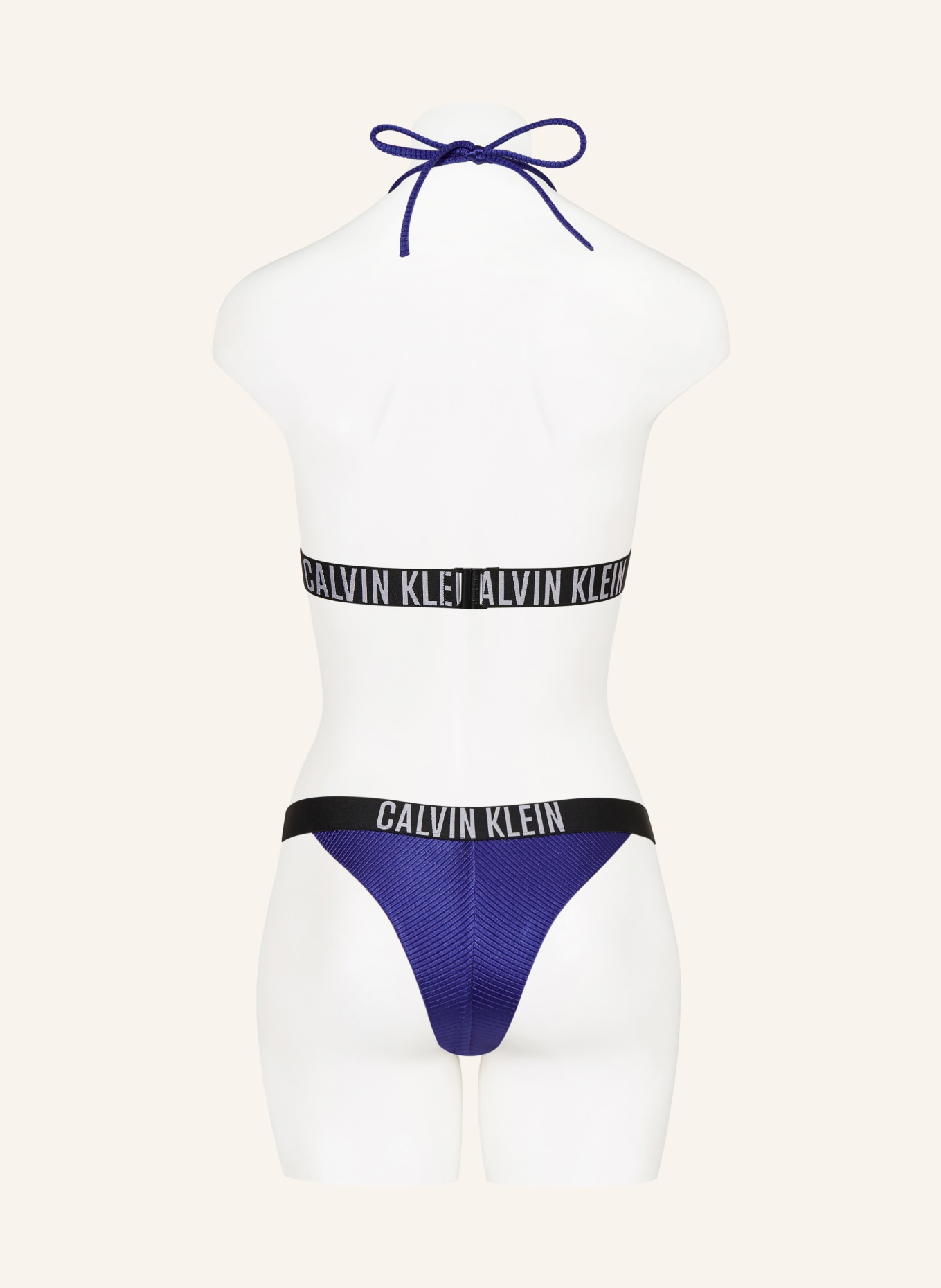 Calvin Klein Triangle bikini top INTENSE POWER, Color: BLUE (Image 3)