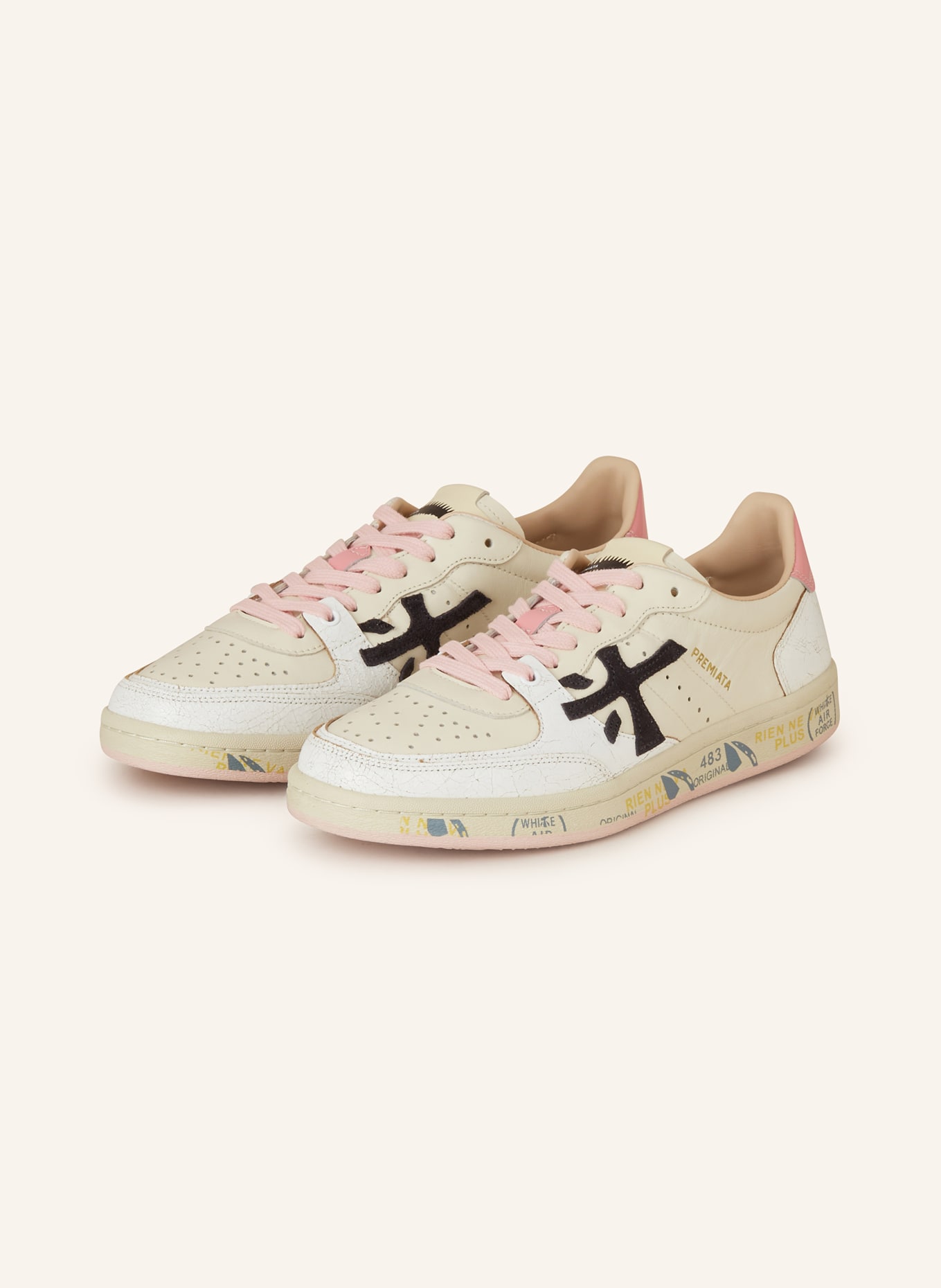 PREMIATA Sneakers CLAYD, Color: WHITE/ PINK/ PINK (Image 1)