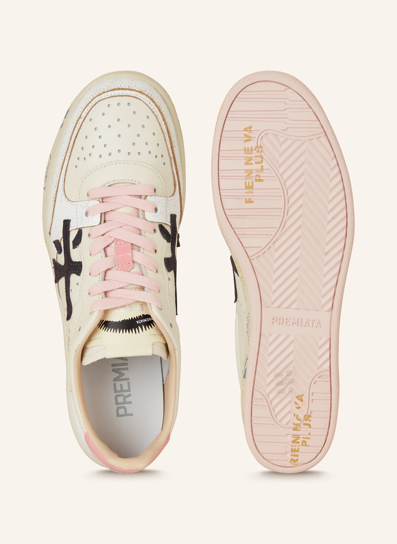 PREMIATA Sneakers CLAYD, Color: WHITE/ PINK/ PINK (Image 5)