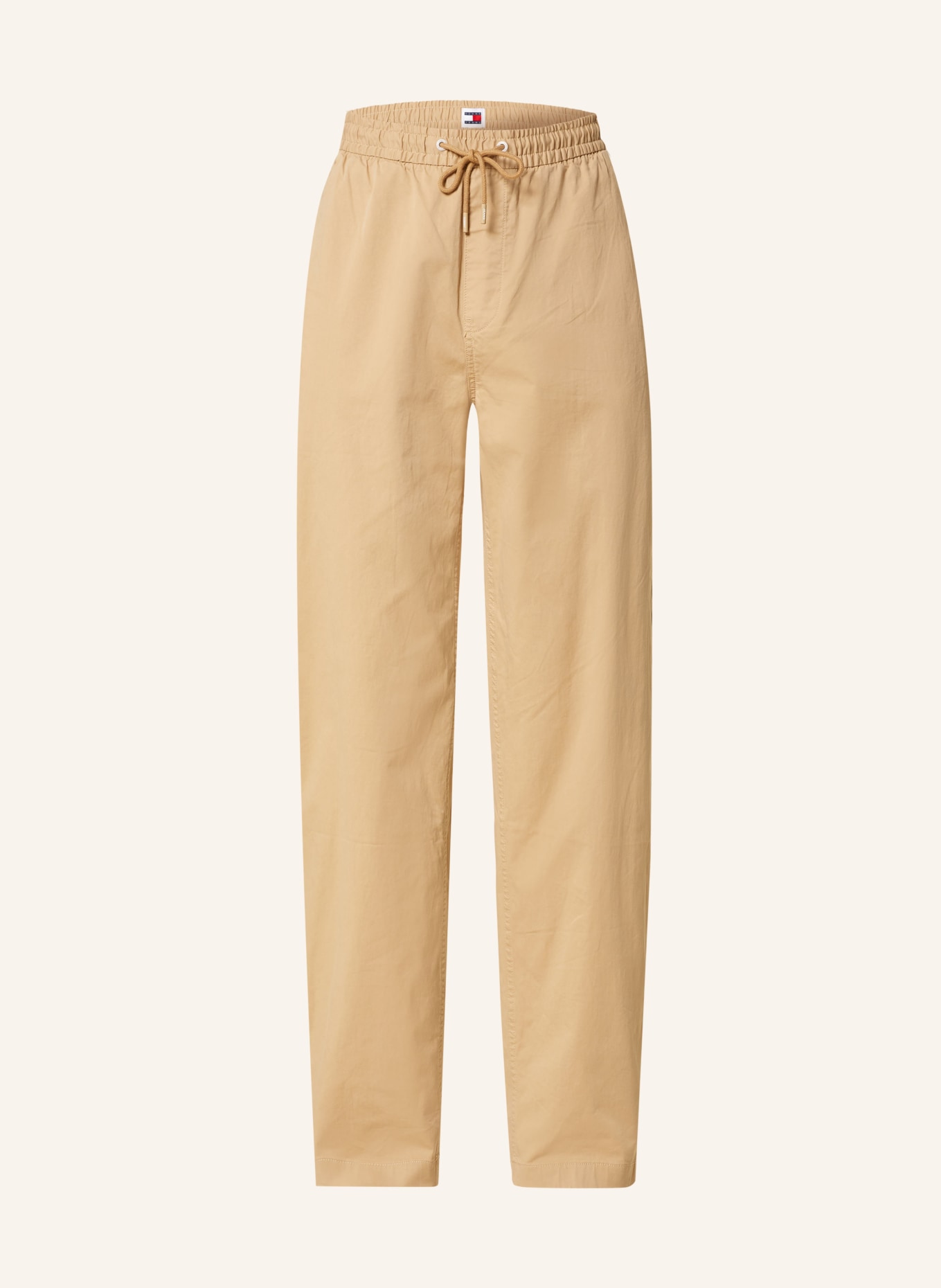 TOMMY JEANS Spodnie w stylu dresowym AIDEN tapered fit, Kolor: JASNOBRĄZOWY (Obrazek 1)