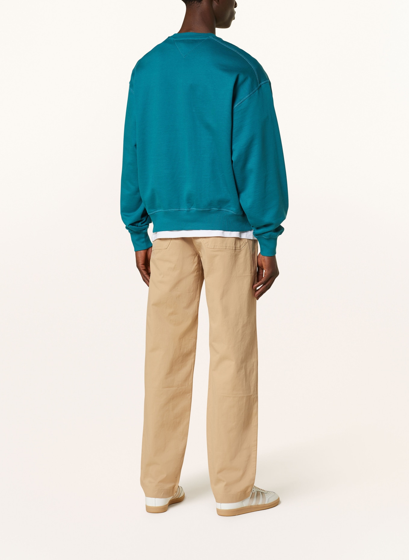 TOMMY JEANS Spodnie w stylu dresowym AIDEN tapered fit, Kolor: JASNOBRĄZOWY (Obrazek 3)