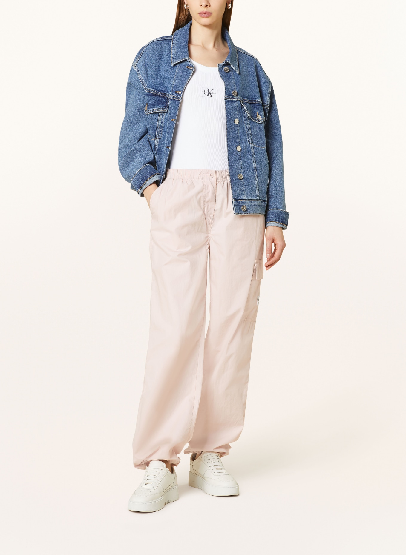 Calvin Klein Jeans Cargo pants, Color: ROSE (Image 2)